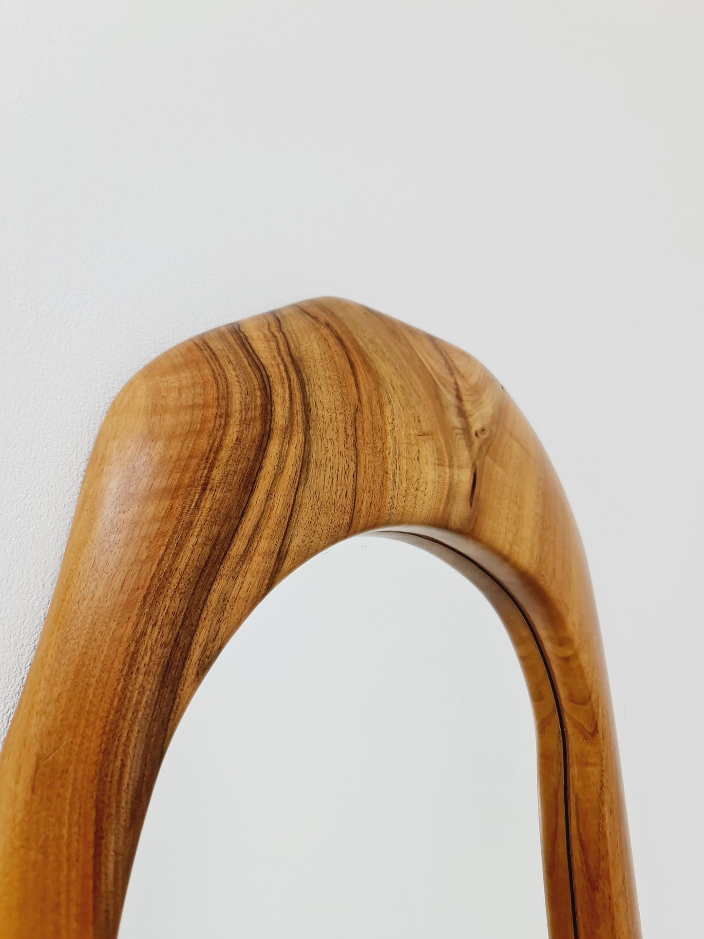 Rare Mid century Vintage Walnut wall mirror, 1970s