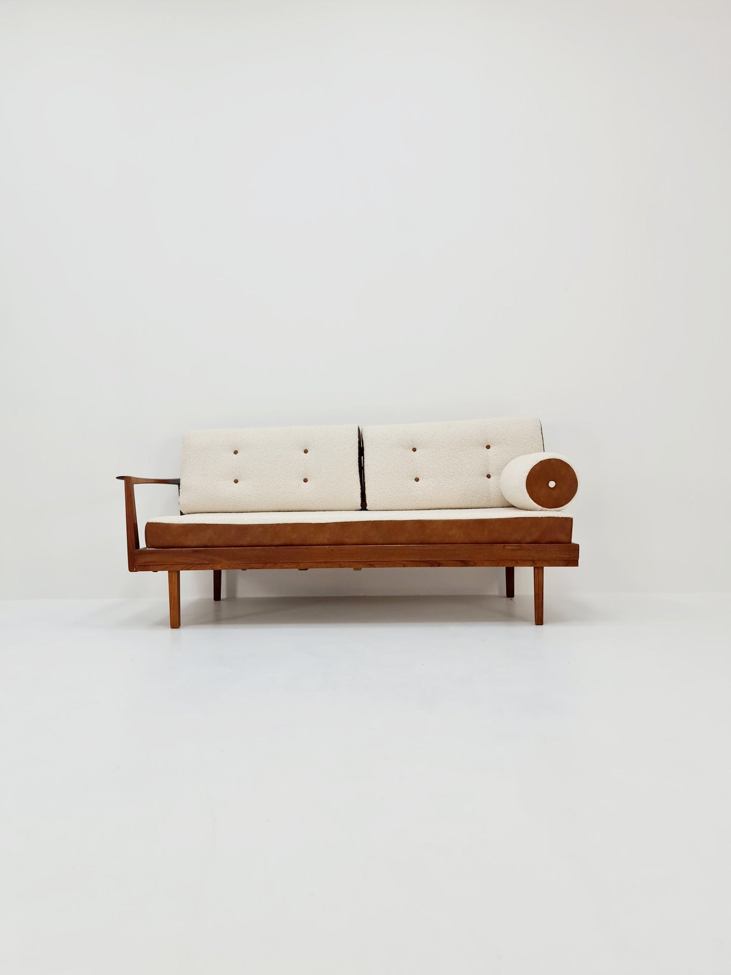 Midcentury Stella Sofa Teak Daybed by Walter Knoll & Wilhelm Knoll, Germany, 1950s