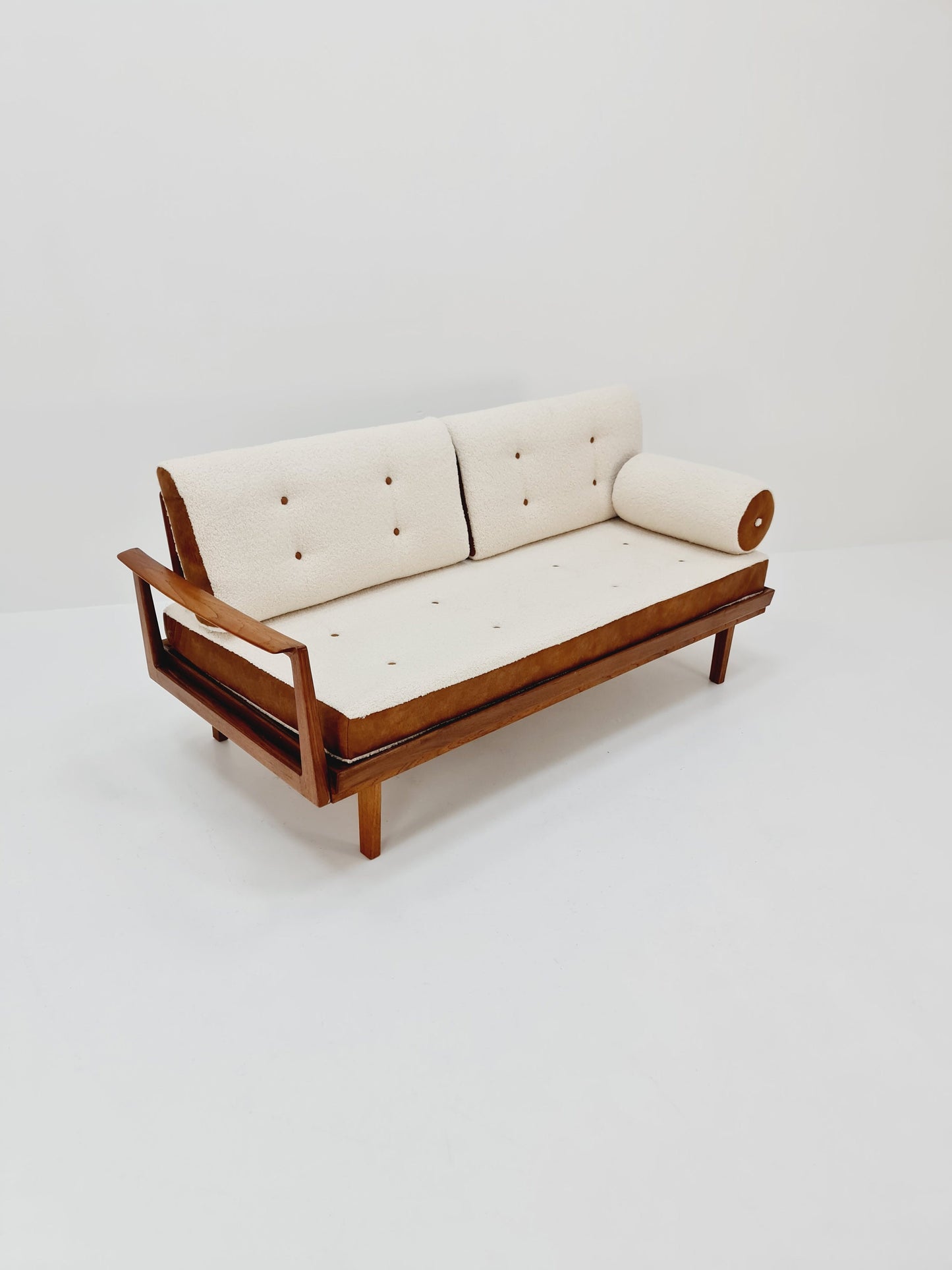 Midcentury Stella Sofa Teak Daybed by Walter Knoll & Wilhelm Knoll, Germany, 1950s