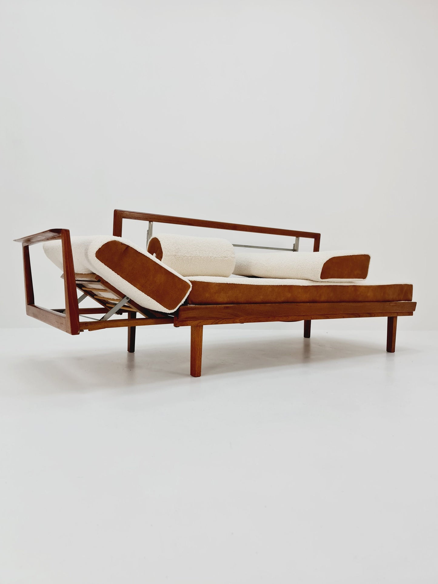 Midcentury Stella Sofa Teak Daybed by Walter Knoll & Wilhelm Knoll, Germany, 1950s
