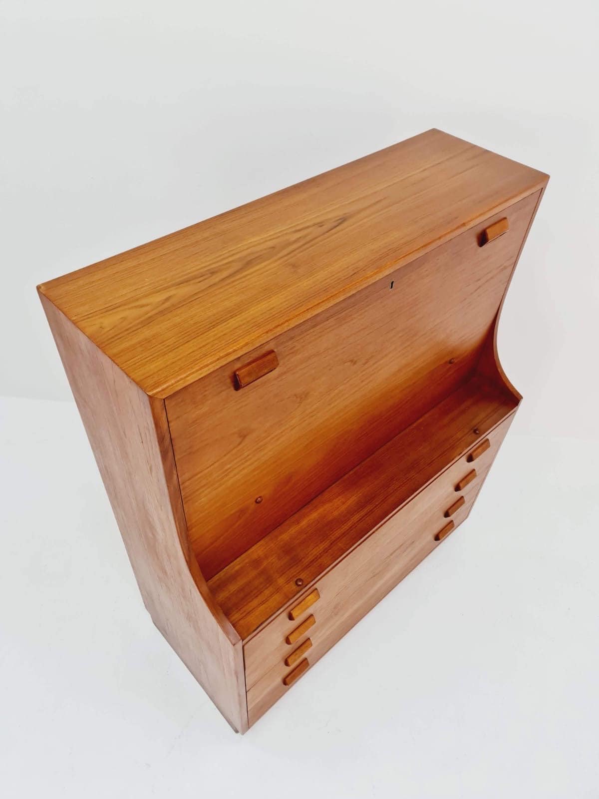 Mid century Scandinavian Secretary with drawers in teak by Borge Mogensen, Denmark, 1960s