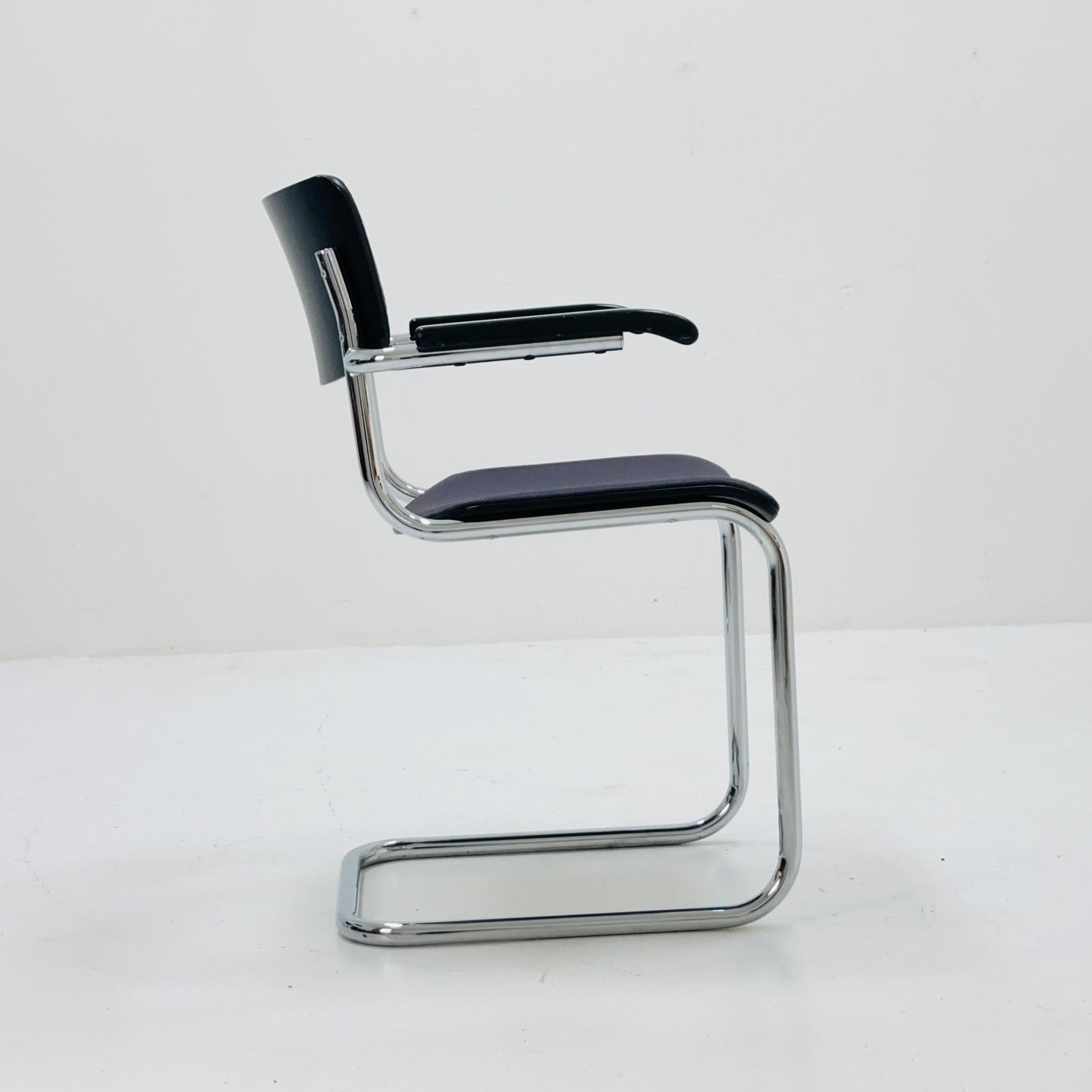 Mid century Thonet S 43 F cantilever Grey desk chair 1980s