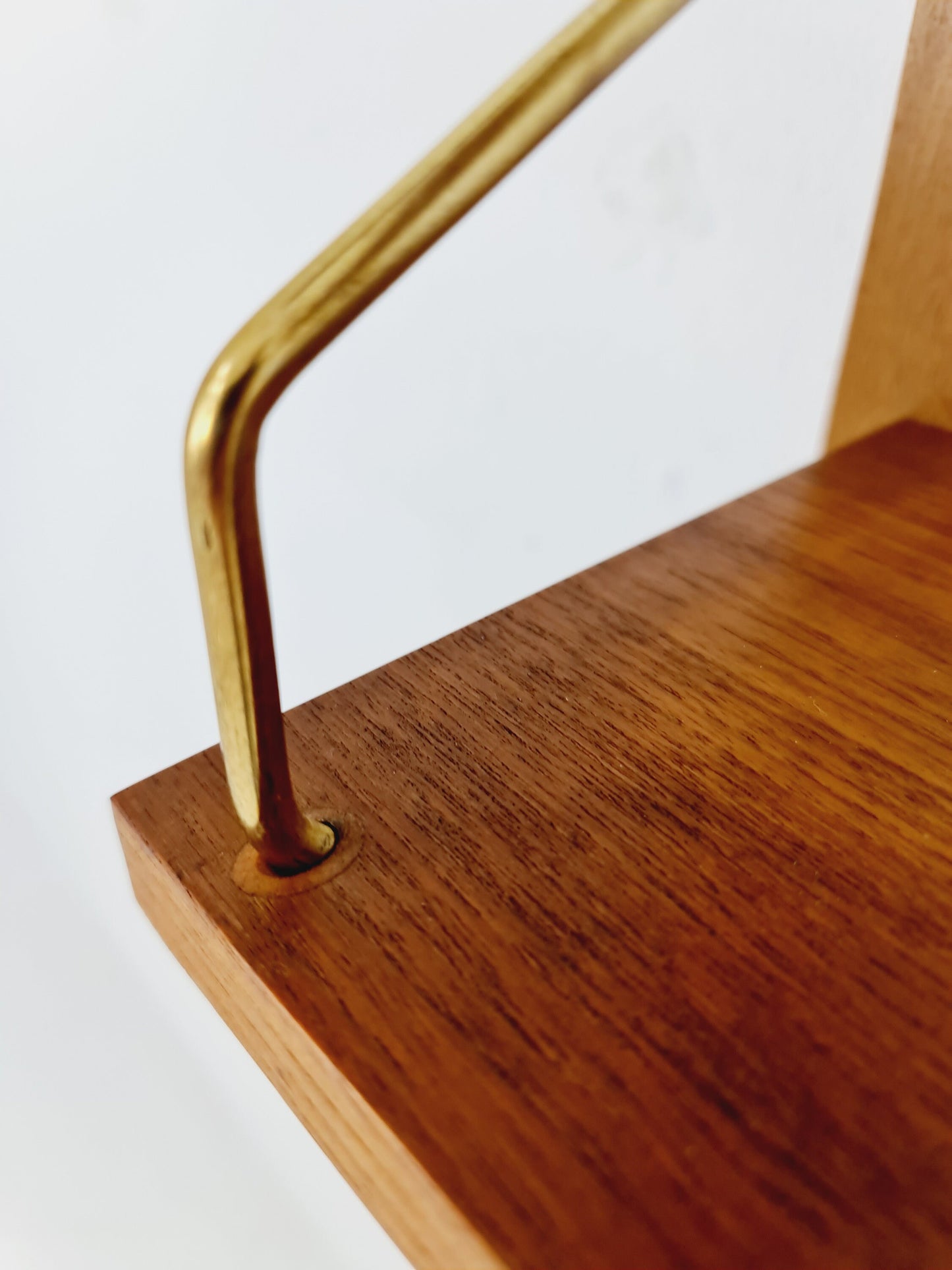 Midcentury Danish walnut Wall-Mounted Shelving Unit, by Royal for Poul Cadovius, 1960s