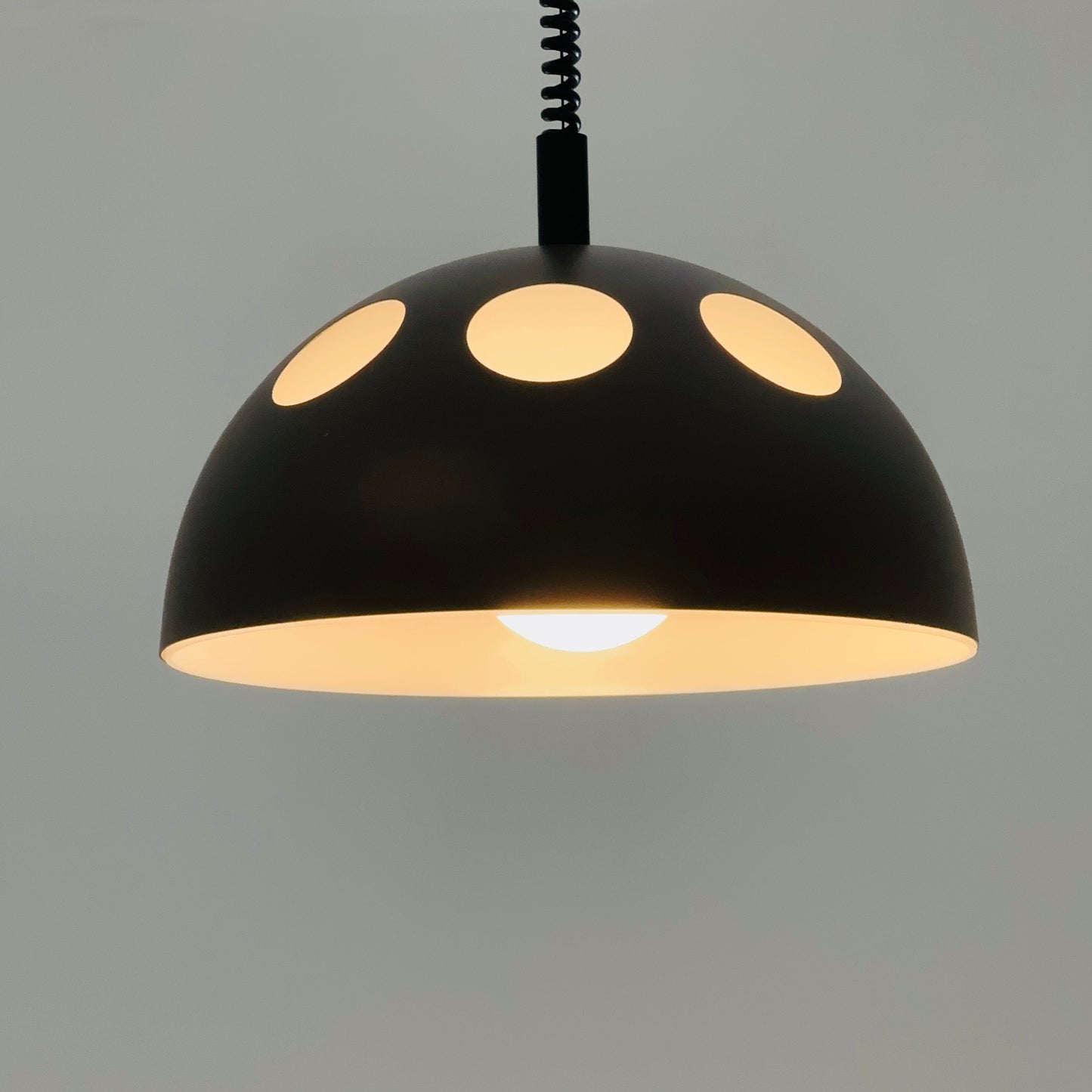 space age Orginal Raak Mushroom Pendant Lamp model El Duomo B-1057 Holland 1980s