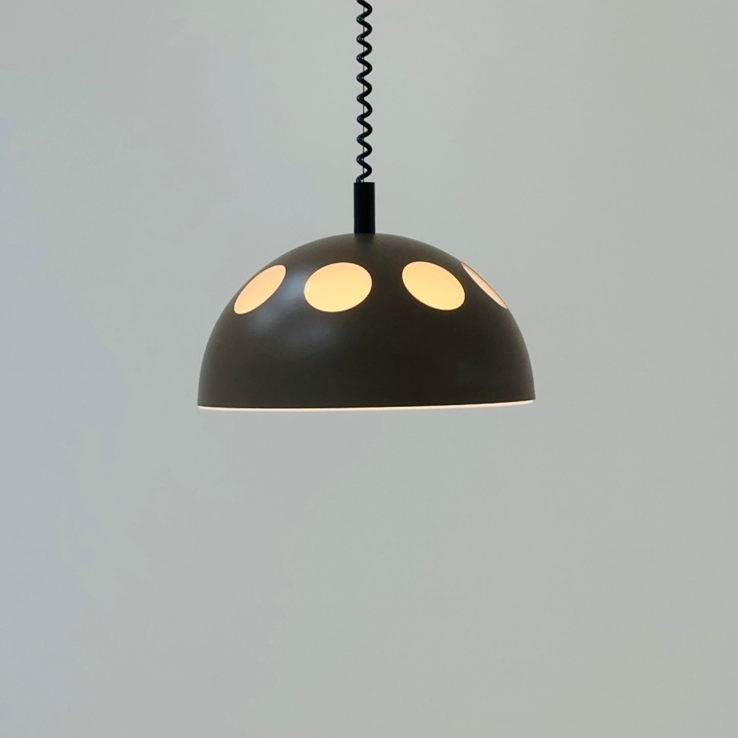 space age Orginal Raak Mushroom Pendant Lamp model El Duomo B-1057 Holland 1980s