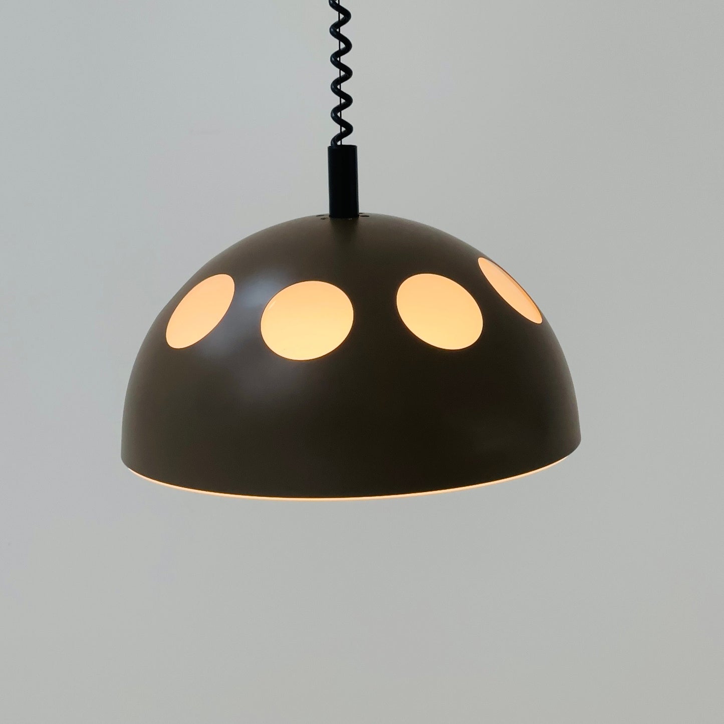 space age Orginal Raak Mushroom Pendant Lamp model El Duomo B-1057 Holland 1980s