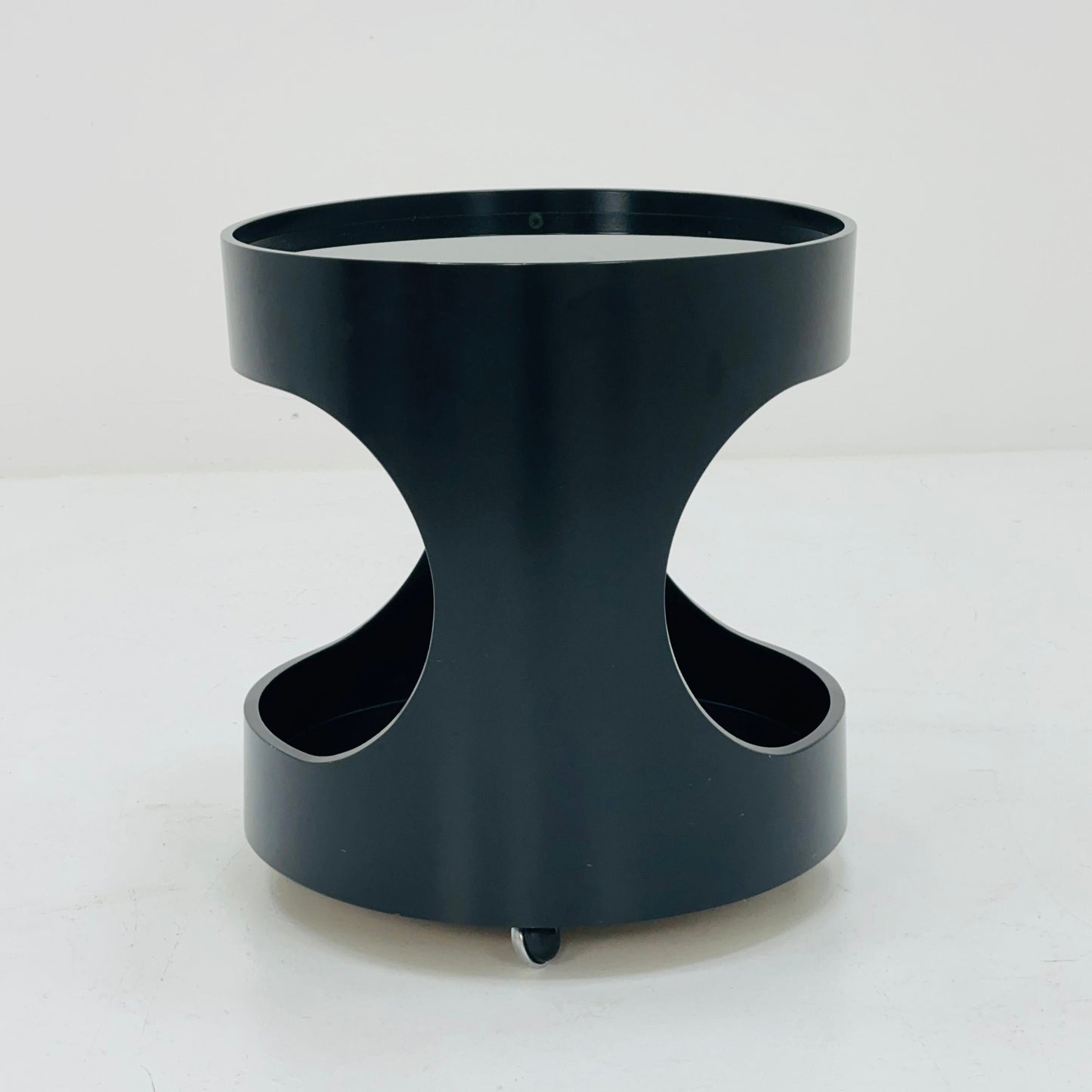 Space Age Side Table "Luna" with Glass Top by Opal, Germany 1970s