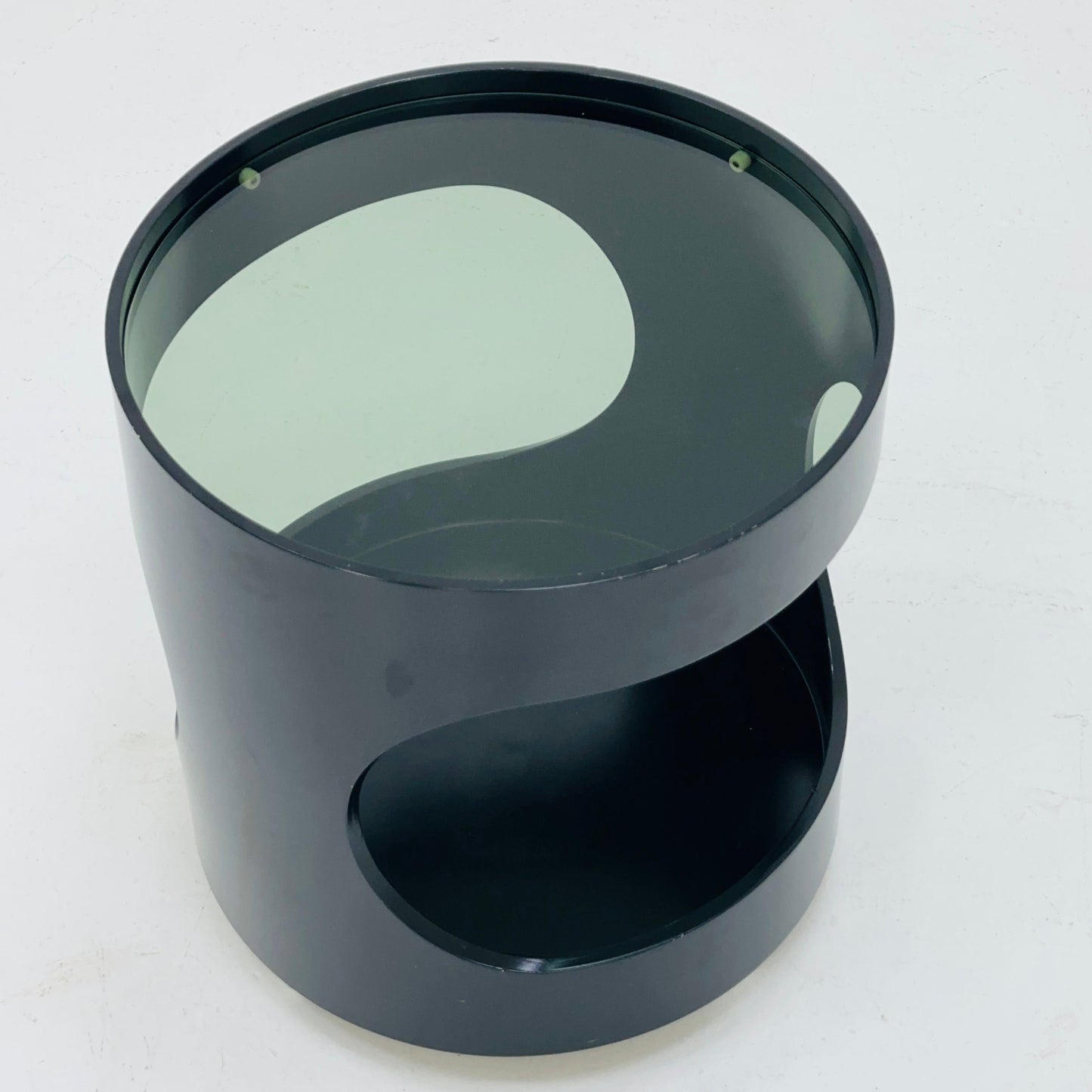 Space Age Side Table "Luna" with Glass Top by Opal, Germany 1970s