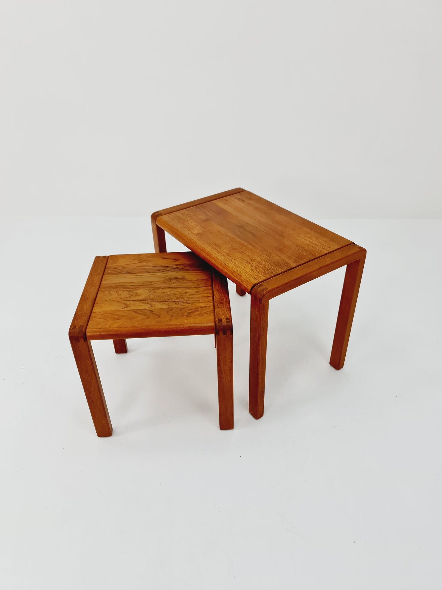 Midcentury Danish Solid teak nesting tables/ side tables by Salling stolefabriik Möbler, 1960s