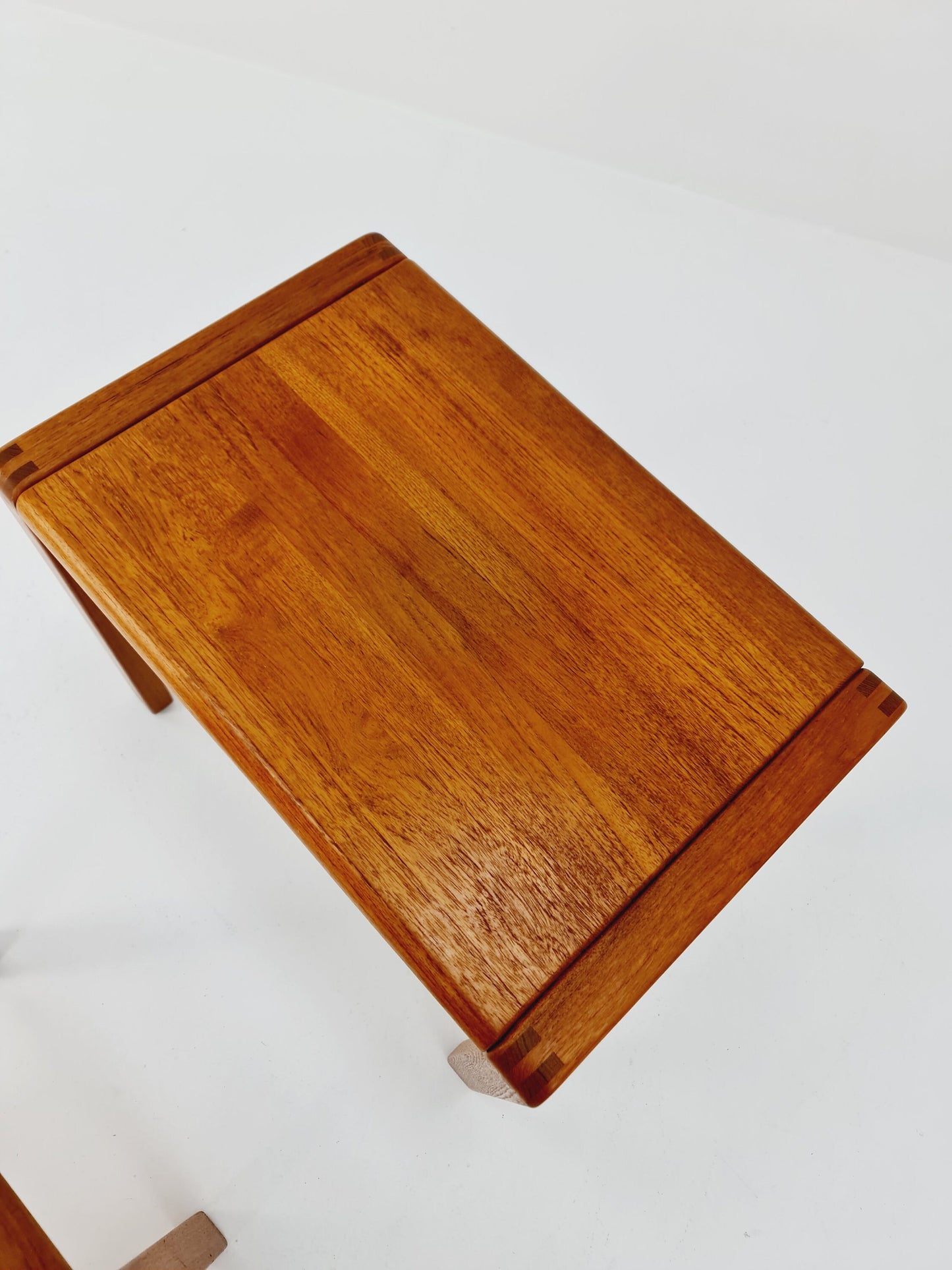 Midcentury Danish Solid teak nesting tables/ side tables by Salling stolefabriik Möbler, 1960s
