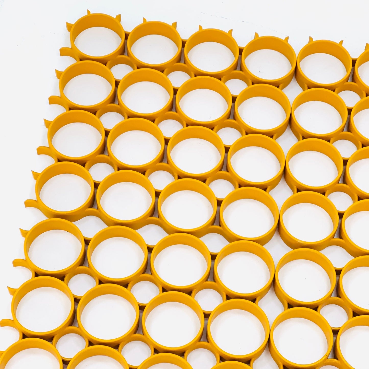 1 of 8 space age Yellow Plastic Wall or Ceiling Panels Switzerland 1970s