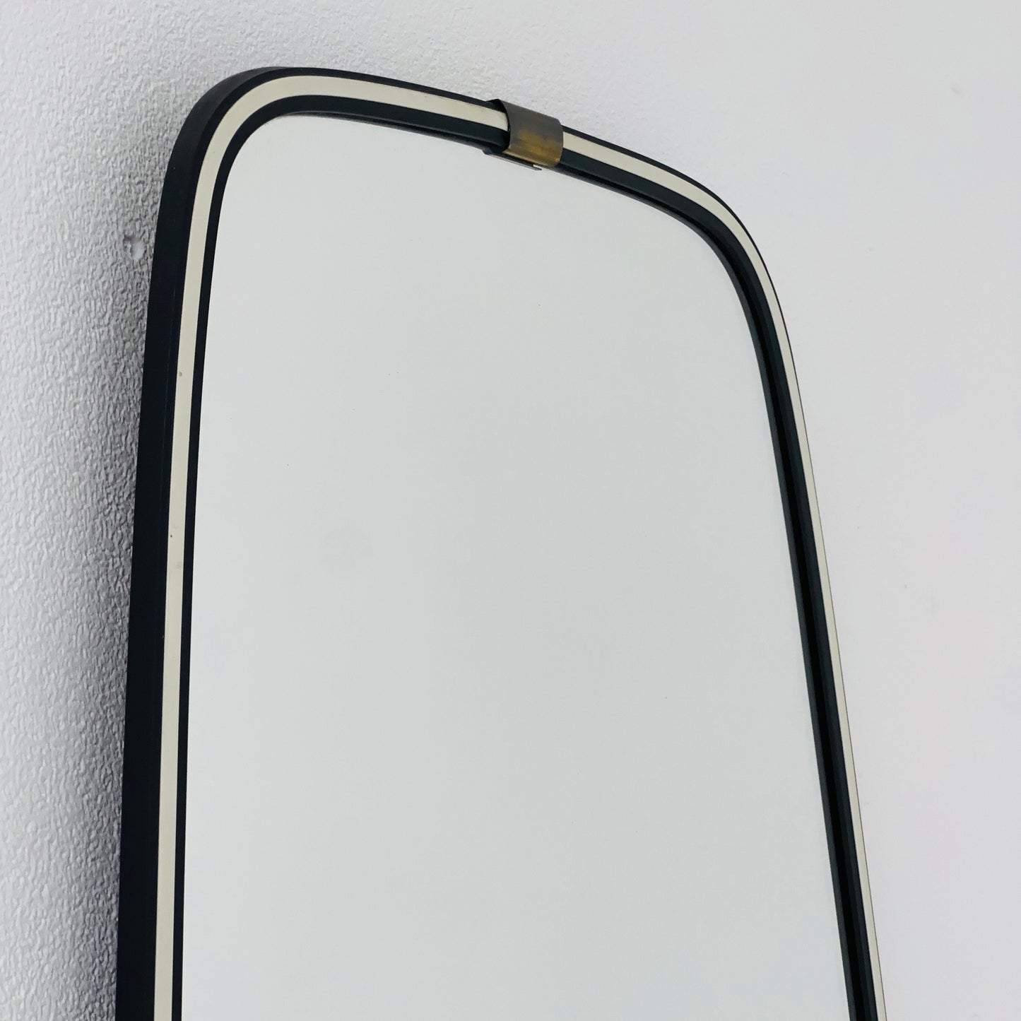 Original kidney asymmetrical vintage mirror from the 60s