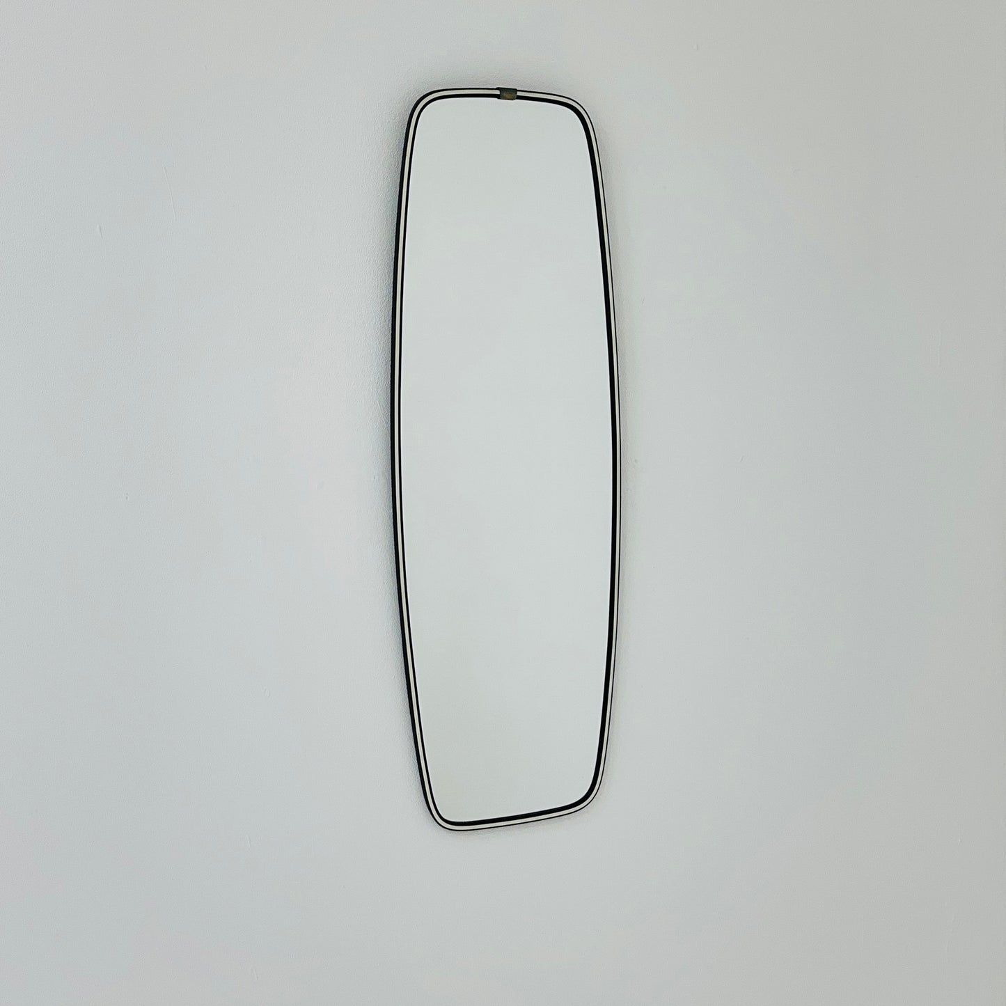 Original kidney asymmetrical vintage mirror from the 60s