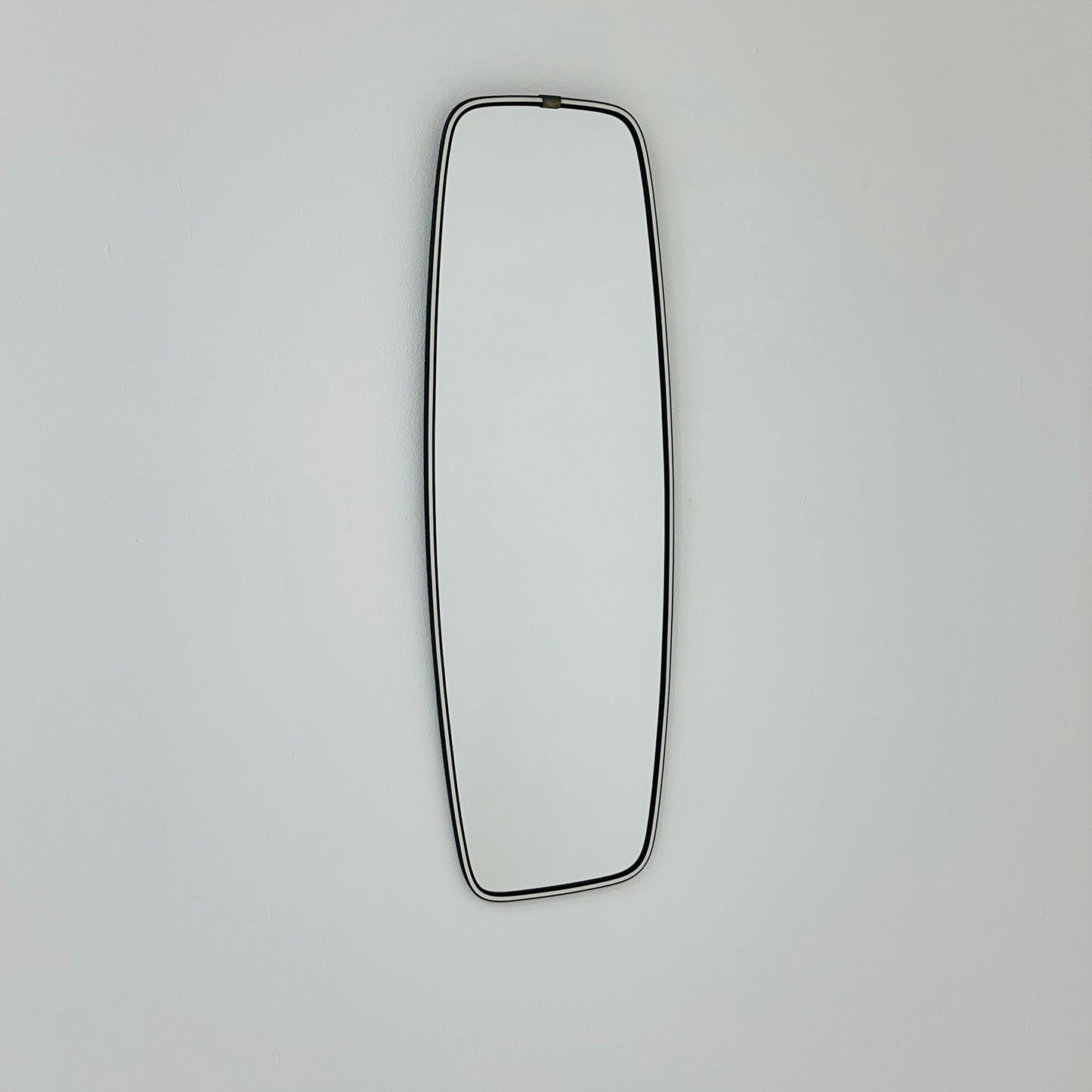Original kidney asymmetrical vintage mirror from the 60s