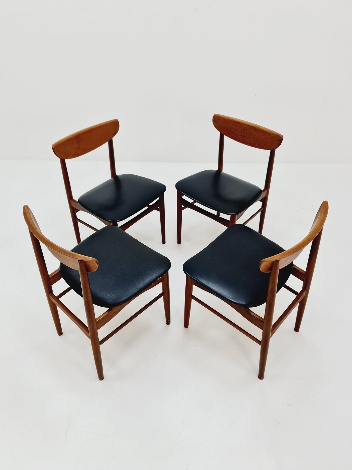 MidCentury Danish Teak Dining Chairs By E.W Bach For Skovby , 1960s, set of 4