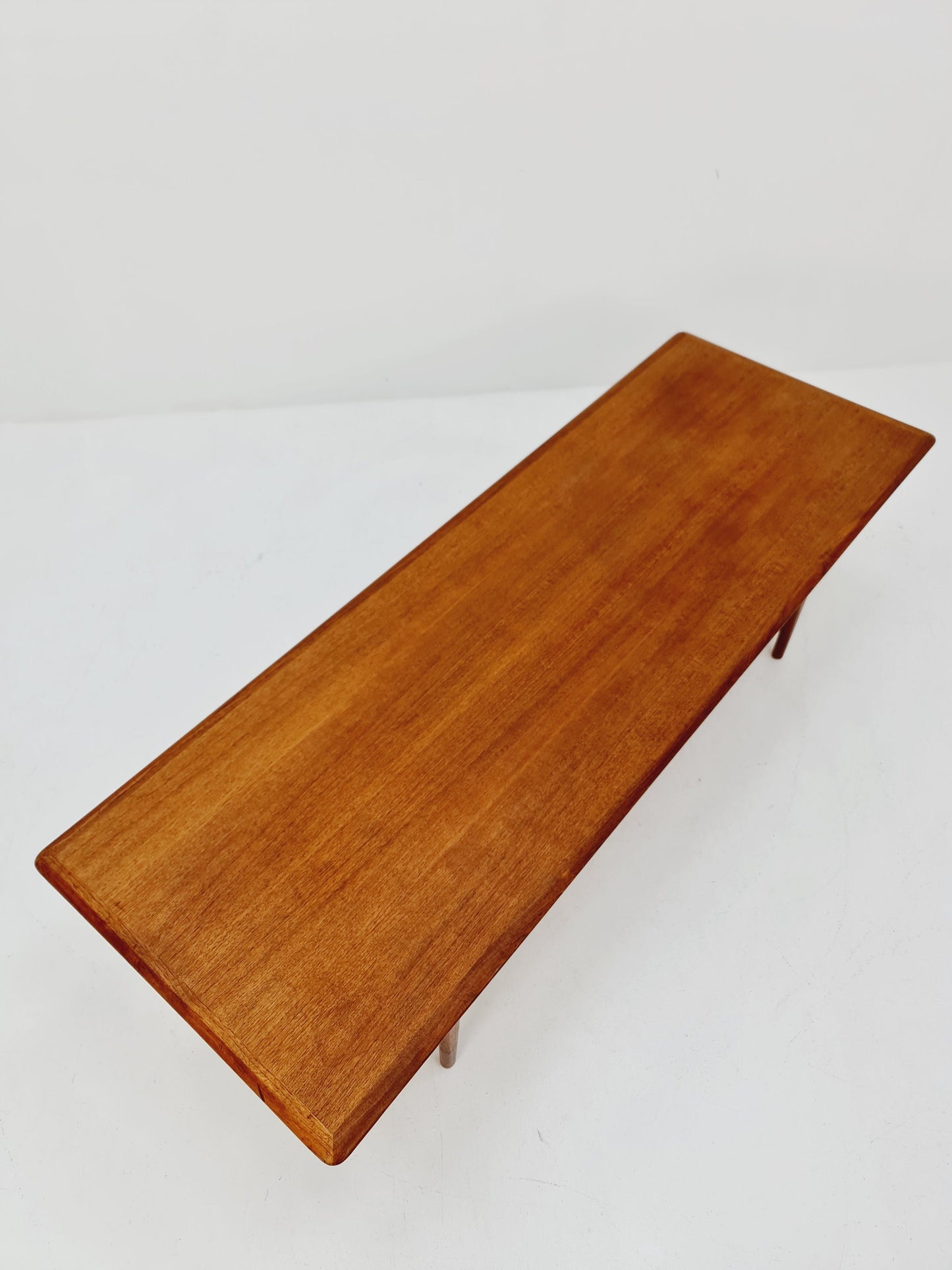 Mid century Danish Teak & Rattan Coffee table by Trioh Möbler Denmark, 1960s