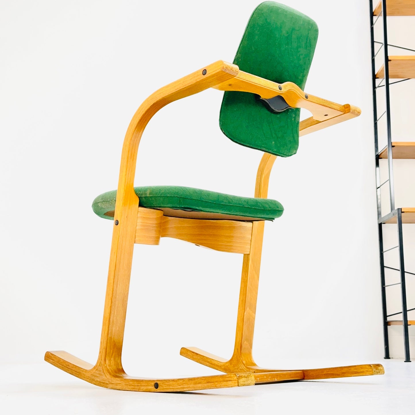 mid century rocking chair by Peter Opsvik for Stokke 1980s Norway