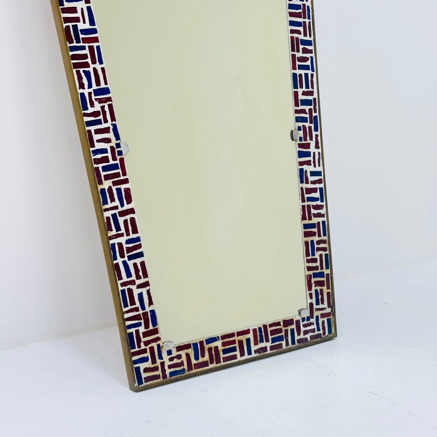 mid century Mosaik XL wall mirror Germany 1960s