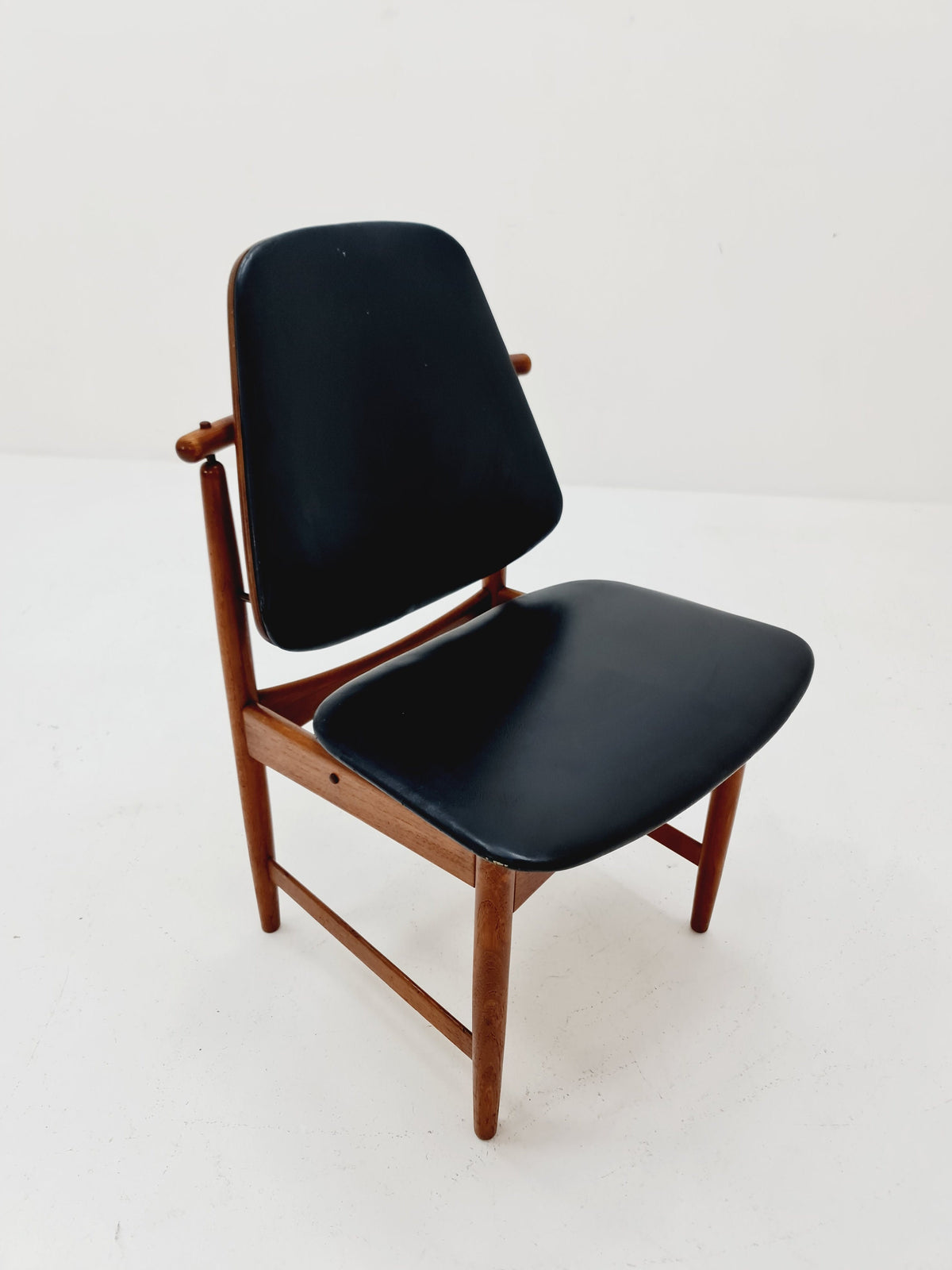 Danish teak and leather chair by Arne Vodder for France & Daverkosen, 1960s