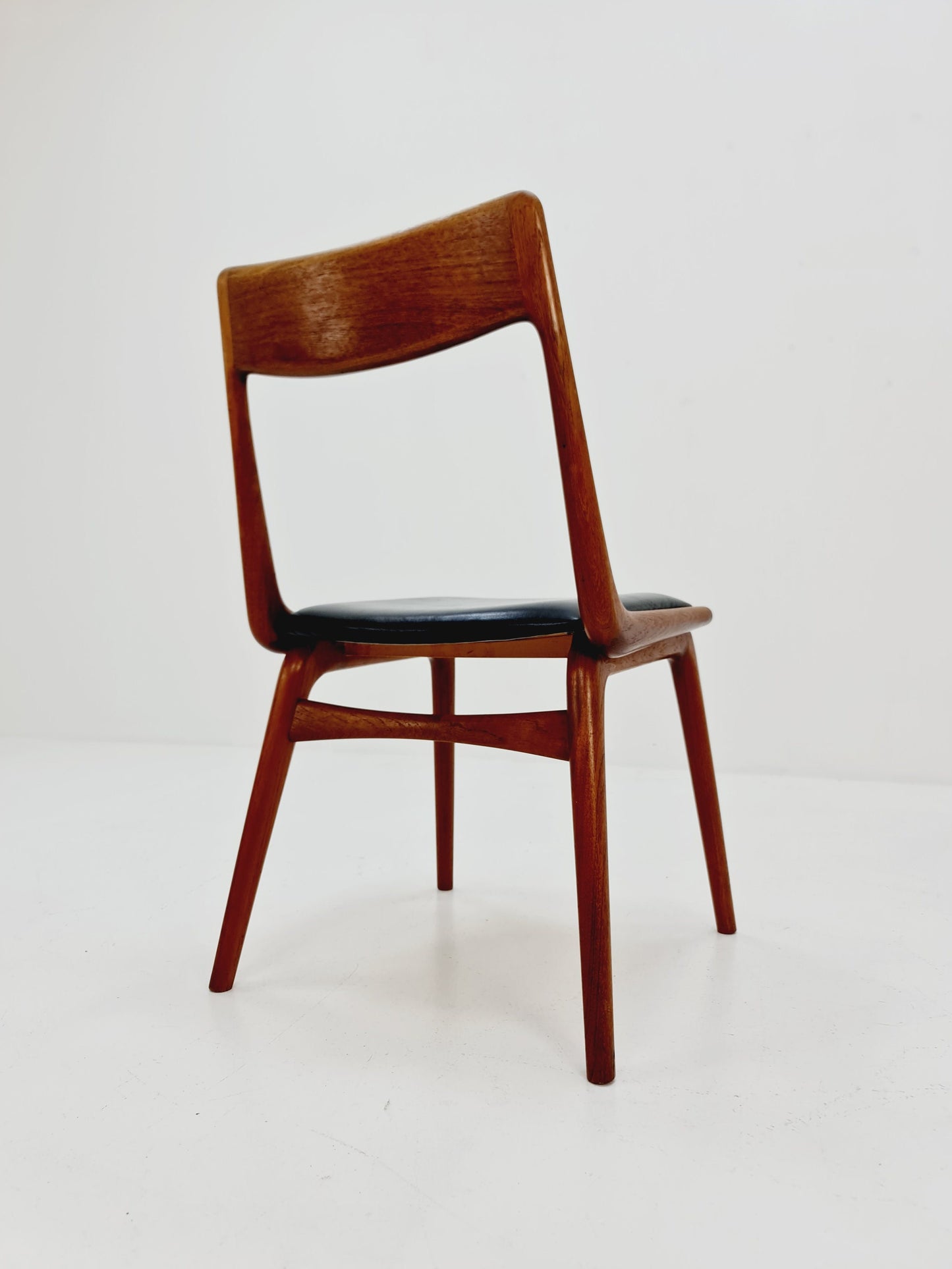 Danish teak dining chair by Alferd christensen for manufacturer slagelse 1950s