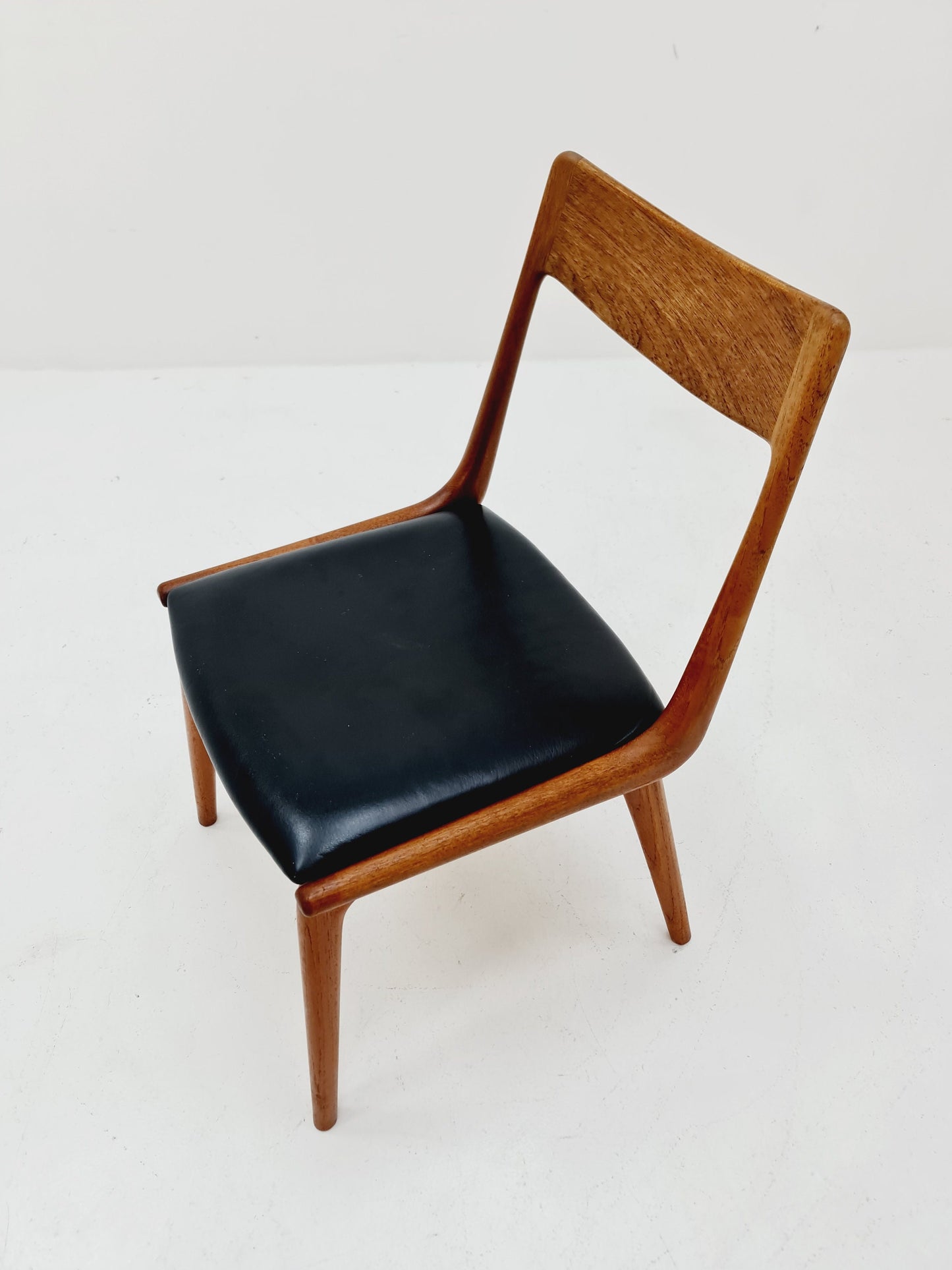 Danish teak dining chair by Alferd christensen for manufacturer slagelse 1950s