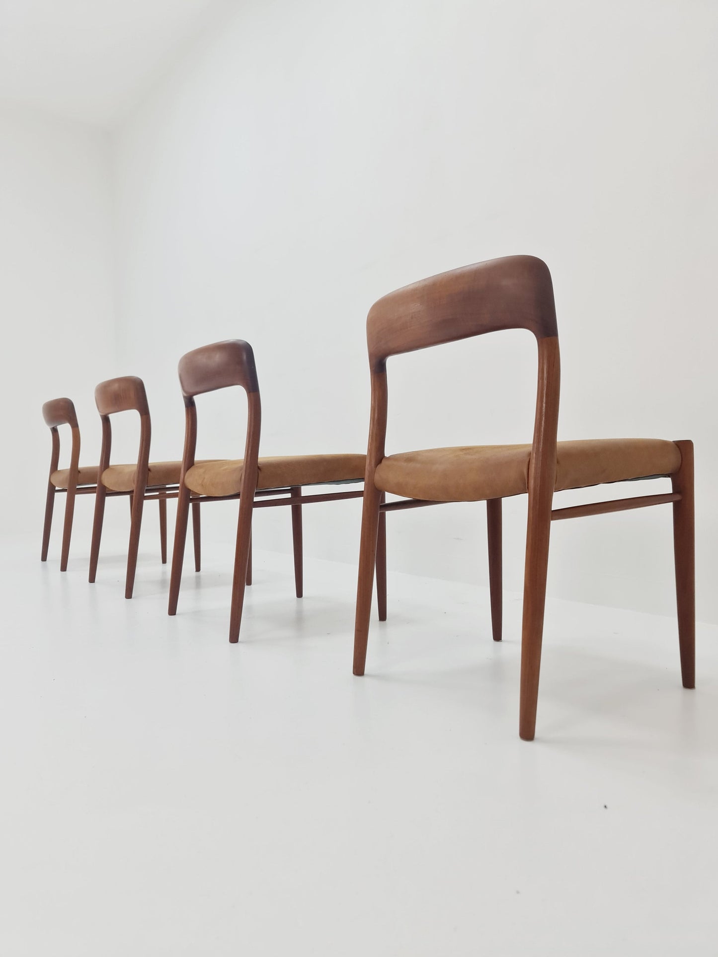 MidCentury Danish Teak Dining Chairs Niels O.Moller, 1960s, set of 4