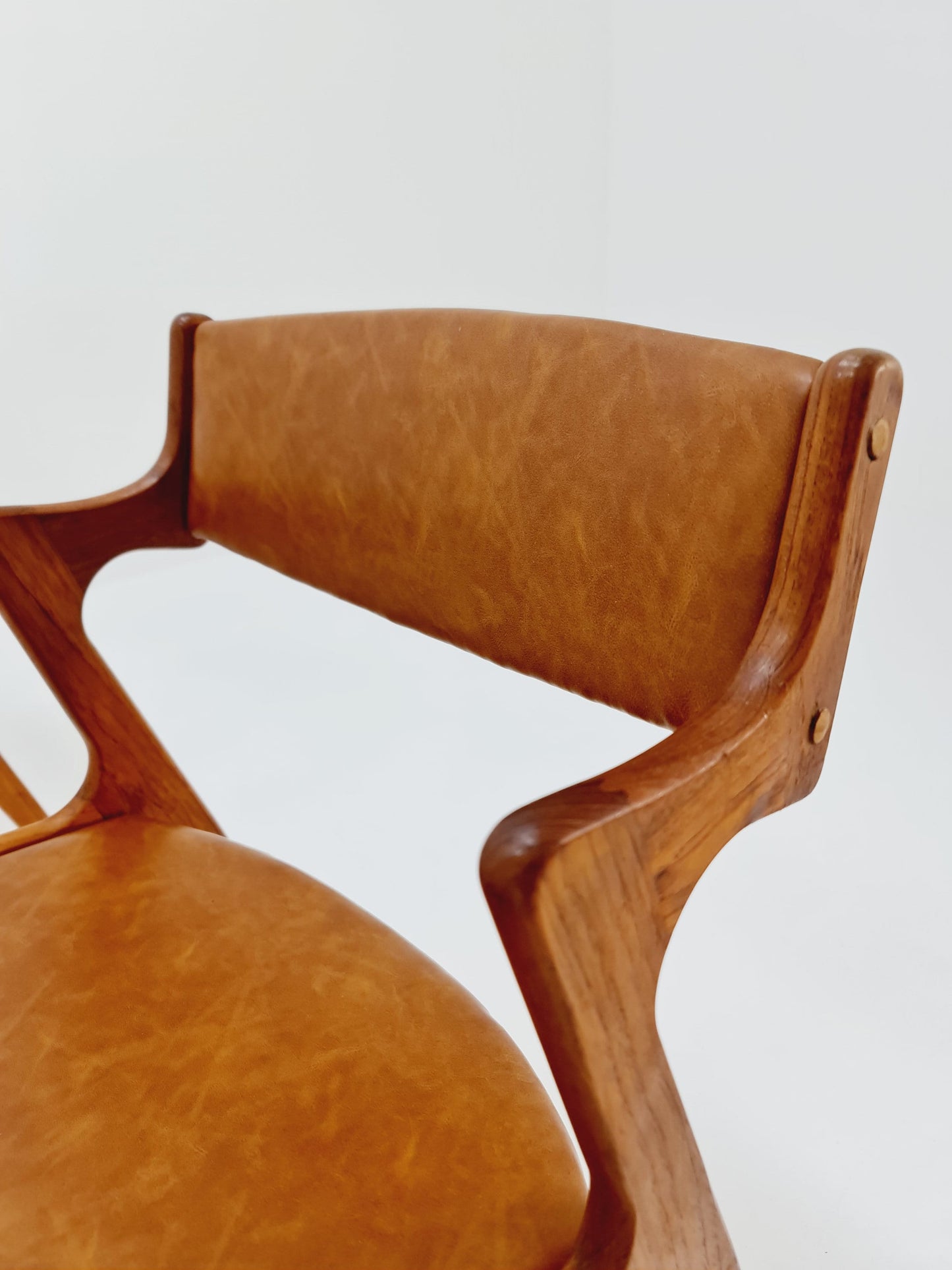 Mid Century Danish solid teak dining Chairs by Nova , 1960s
