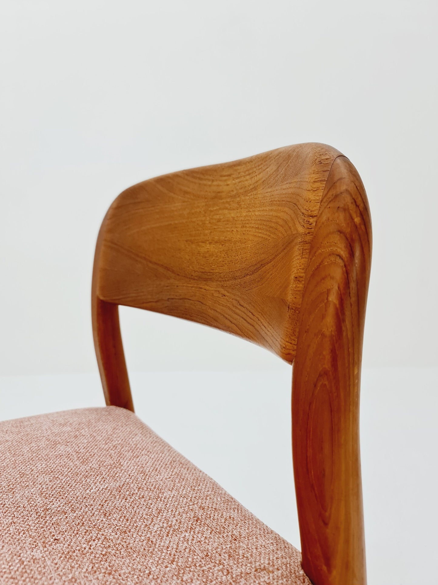 Vintage Danish solid teak dining chair by EMC Möbler, 1960s