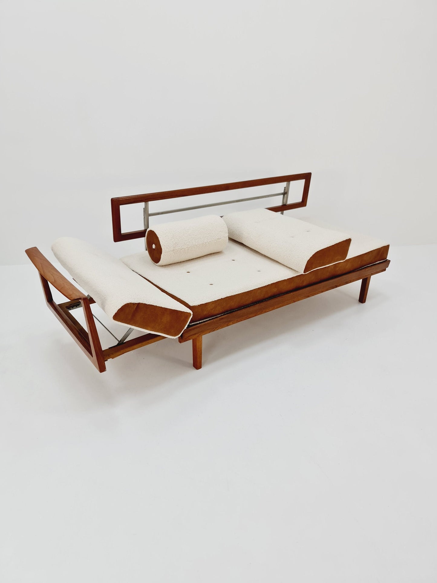 Midcentury Stella Sofa Teak Daybed by Walter Knoll & Wilhelm Knoll, Germany, 1950s