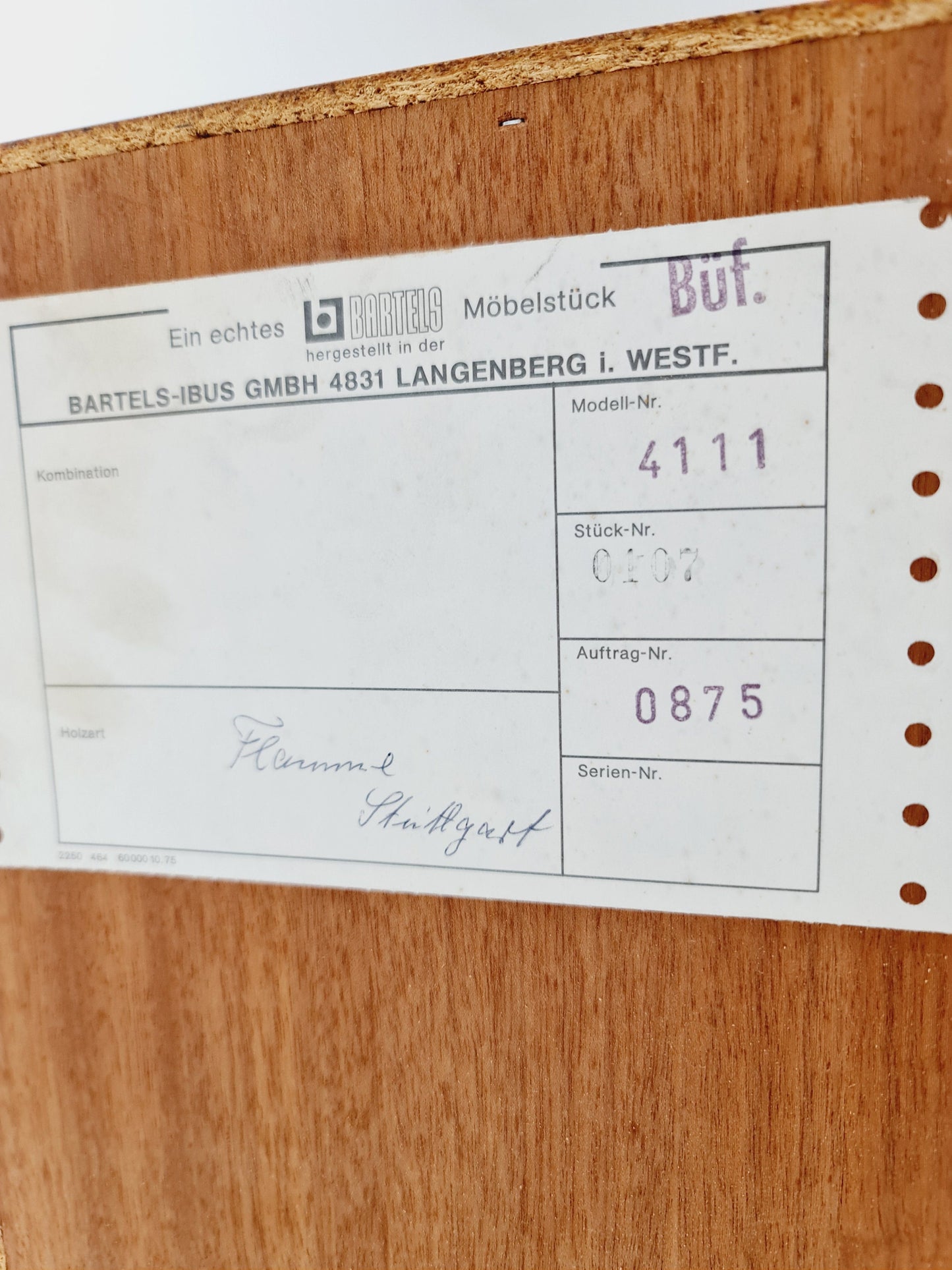 Mid Century Modern German Teak Sideboard by Bartels Möbel, 1960s