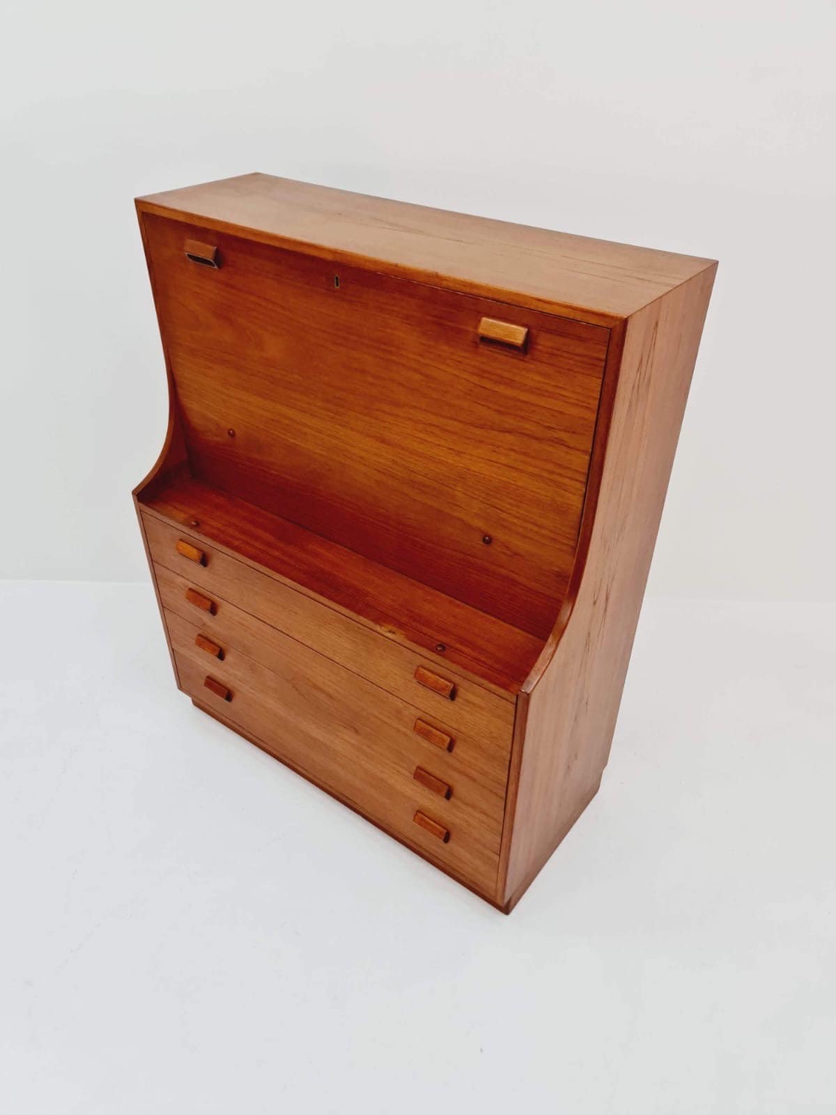 Mid century Scandinavian Secretary with drawers in teak by Borge Mogensen, Denmark, 1960s