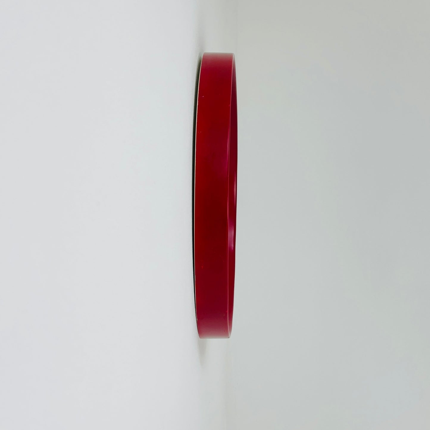 Very nice Red Spaceage vintage mirror plastic from the 70s with a typical Spaceage design,