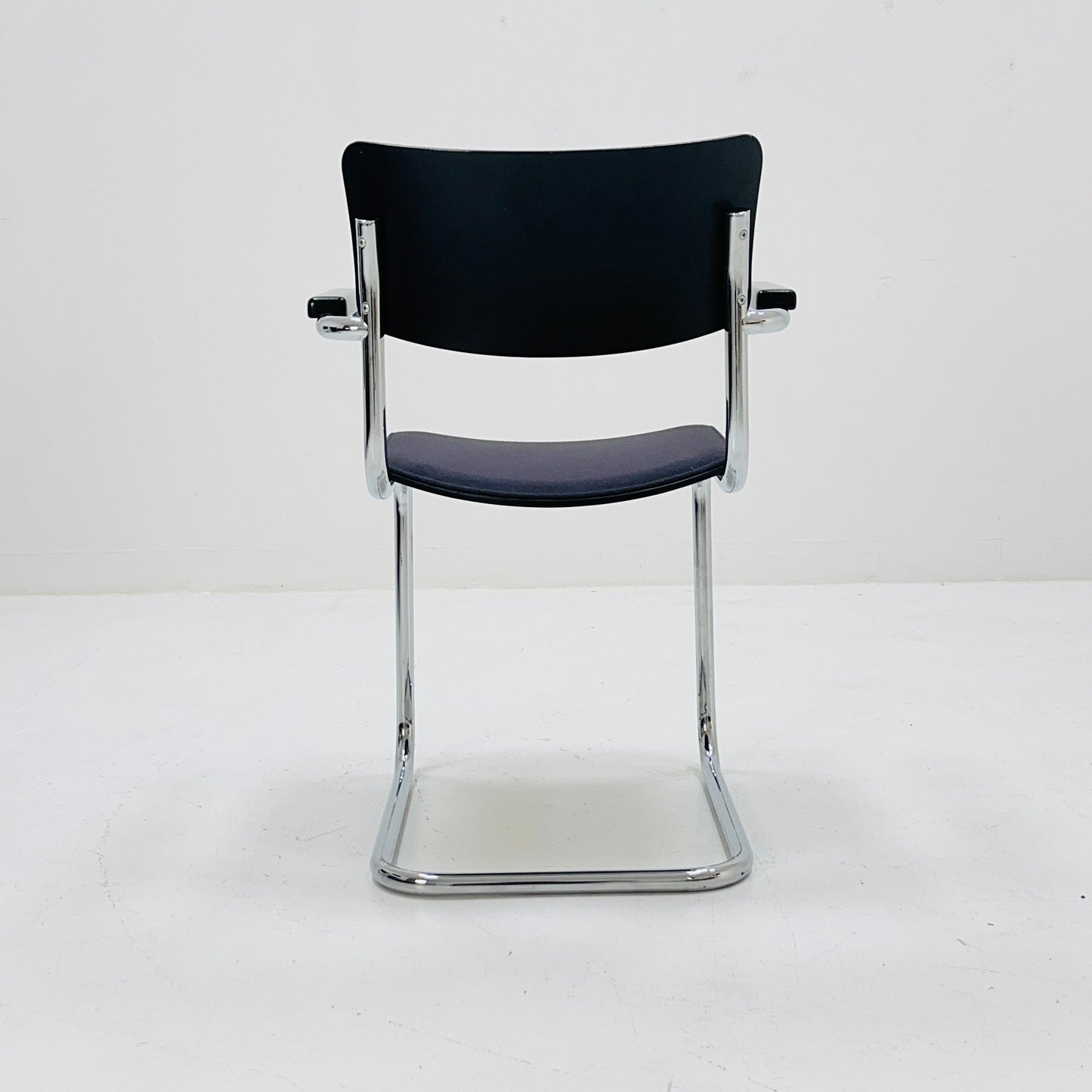 Mid century Thonet S 43 F cantilever Grey desk chair 1980s