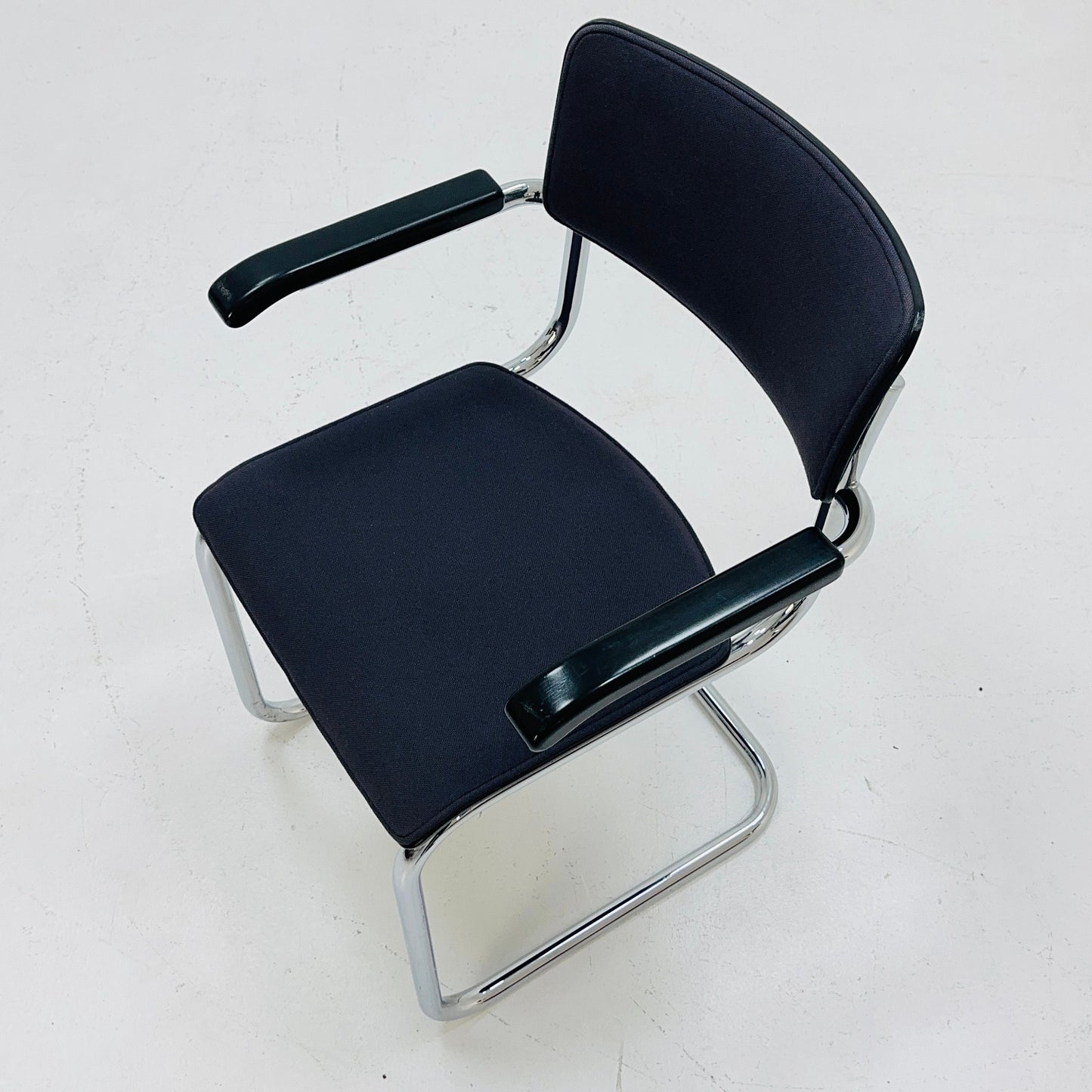 Mid century Thonet S 43 F cantilever Grey desk chair 1980s