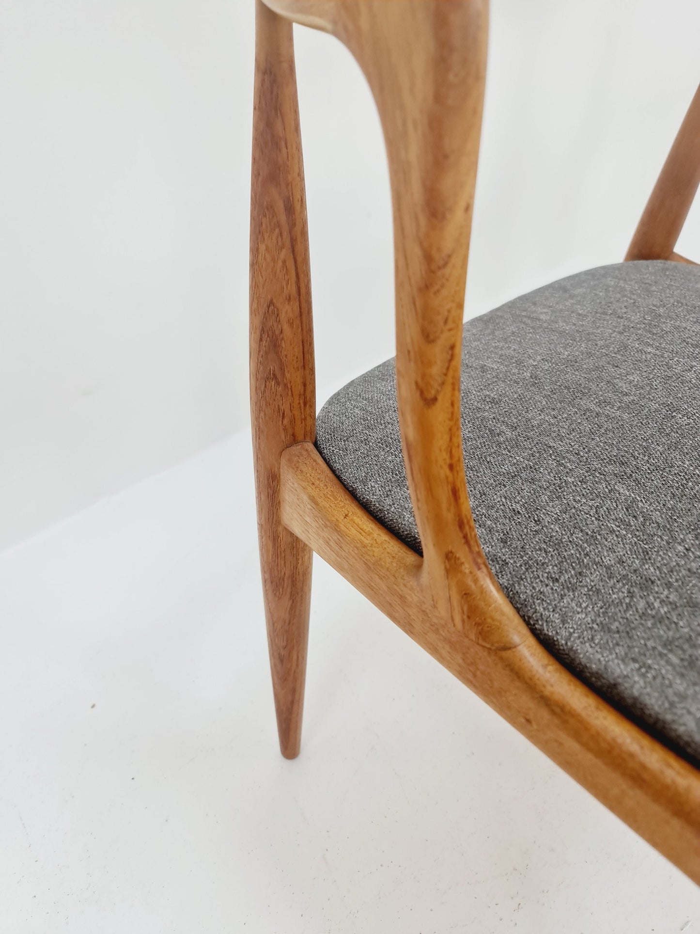 Vintage Danish teak dining charis by johannes Andersen for Uldum Mobelfabrik , 1960s, set of 4