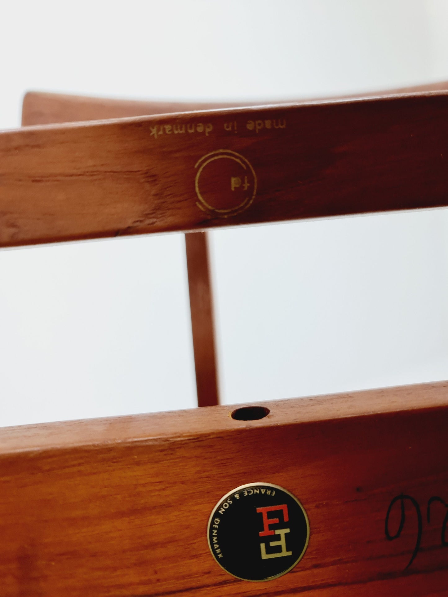 Danish Rare Teak Dining chairs By Inger Klingenberg For France & Son Model 193 ,1960s