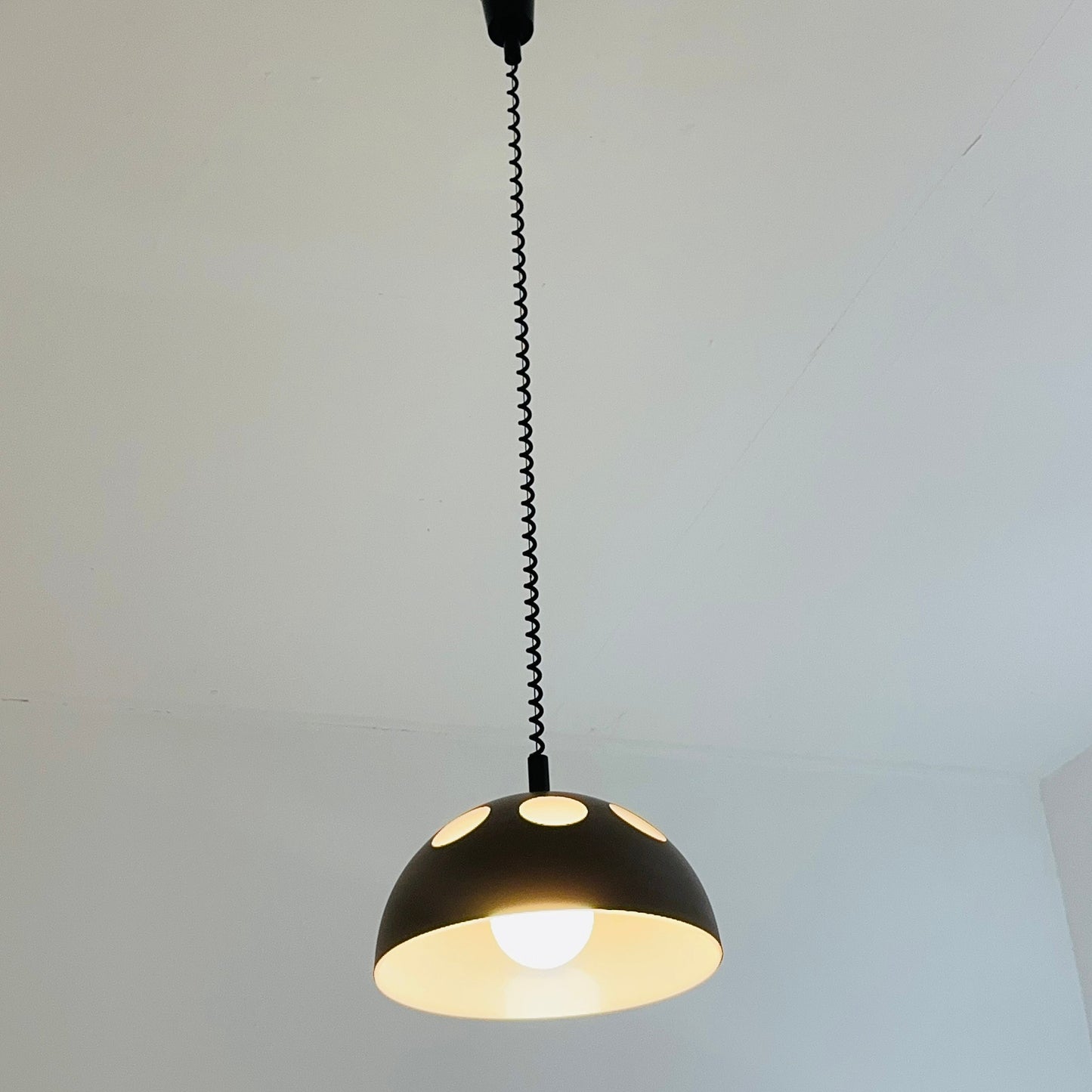 space age Orginal Raak Mushroom Pendant Lamp model El Duomo B-1057 Holland 1980s