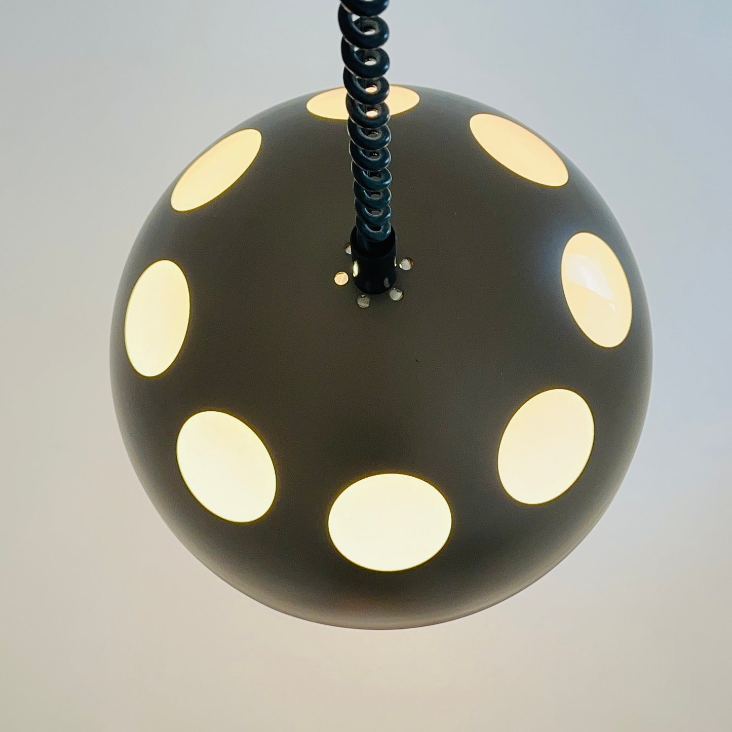 space age Orginal Raak Mushroom Pendant Lamp model El Duomo B-1057 Holland 1980s