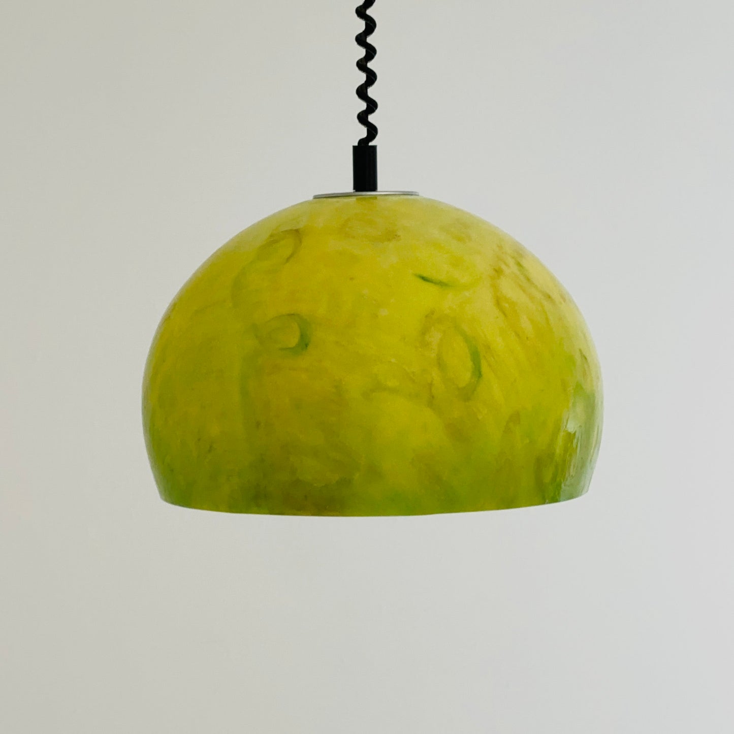 space age pendant lamp by Harvey Guzzini for Meblo Italy 1980s
