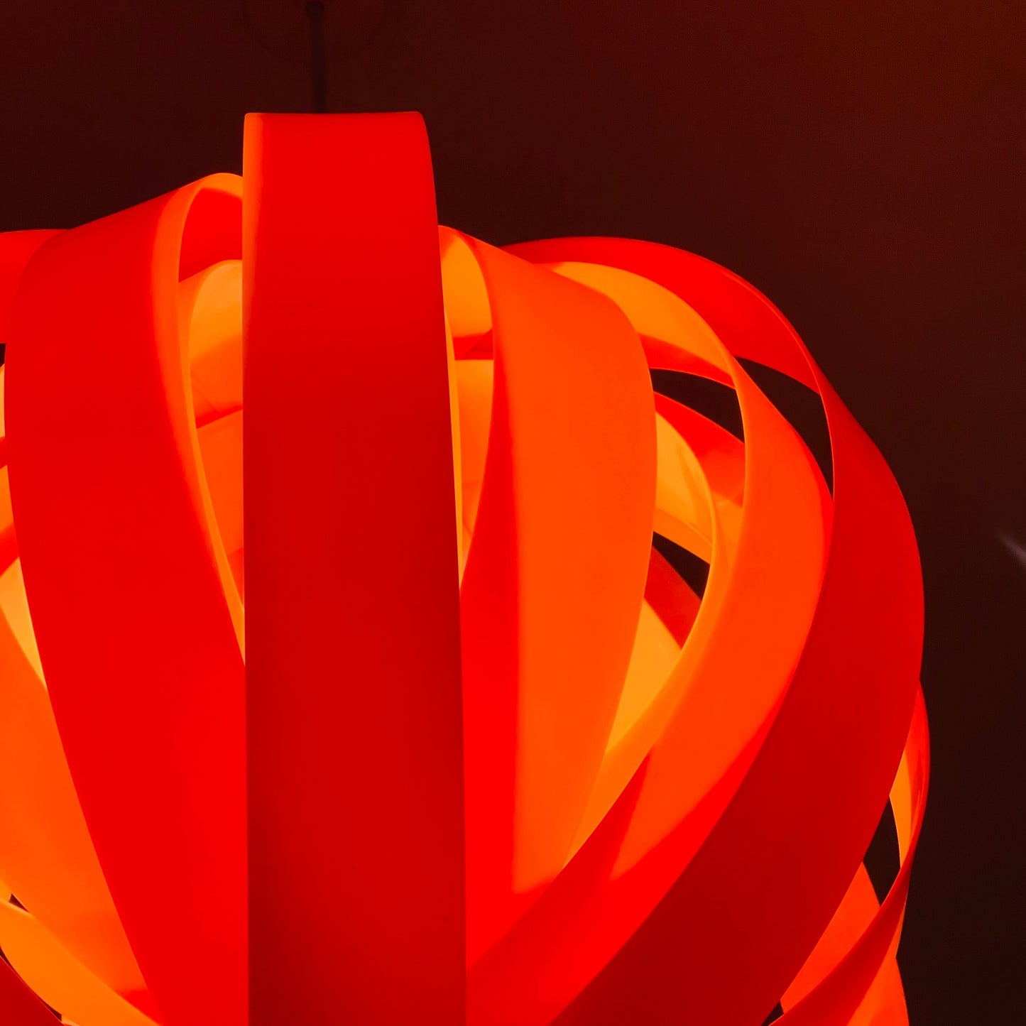 mid century orange moon lamp by verner panton 1980s