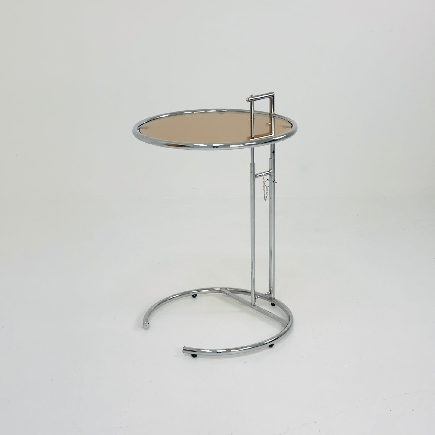 1 of 2 mid century Vintage style of the Adjustable Table E 1027 by Eileen Gray Italy 1990s