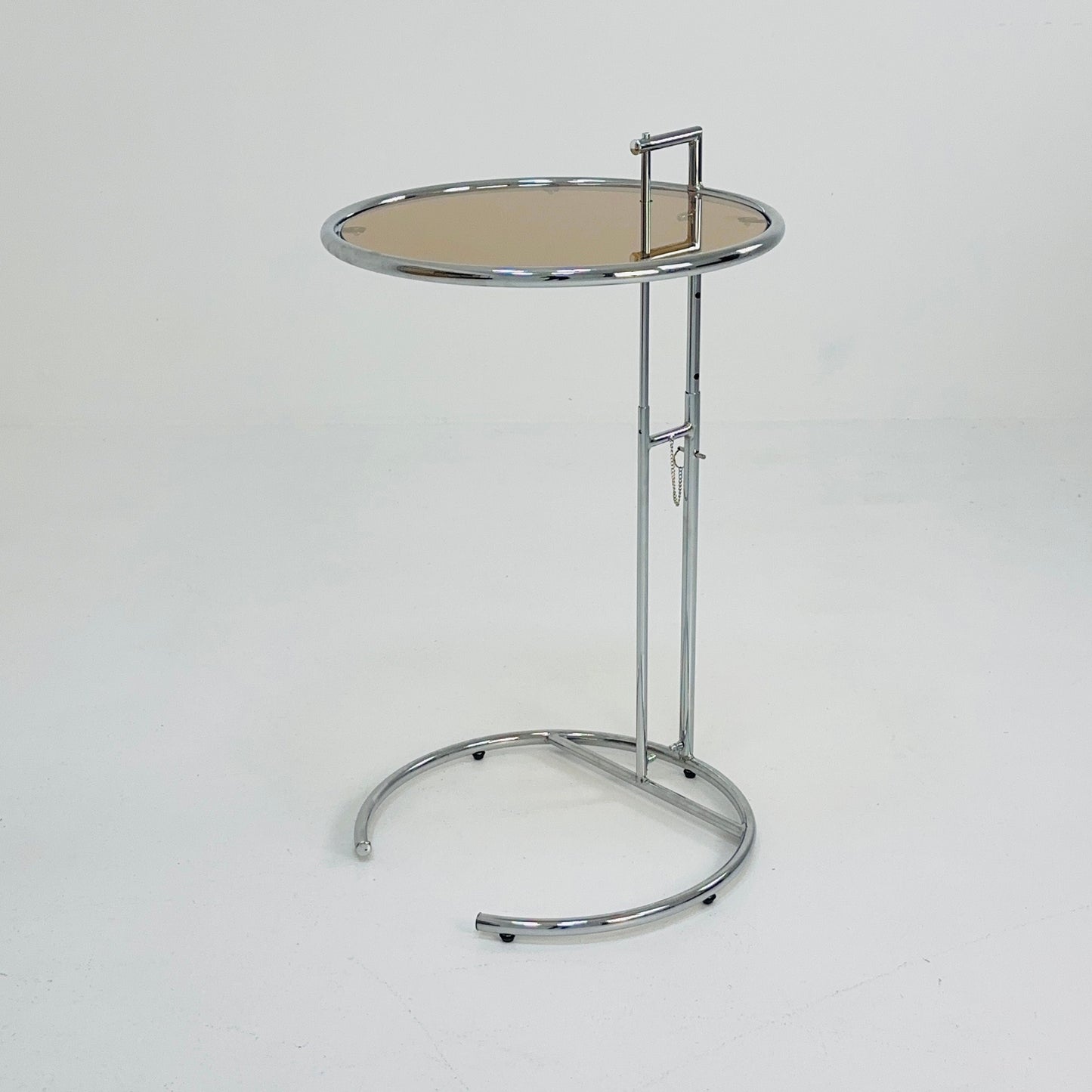 1 of 2 mid century Vintage style of the Adjustable Table E 1027 by Eileen Gray Italy 1990s
