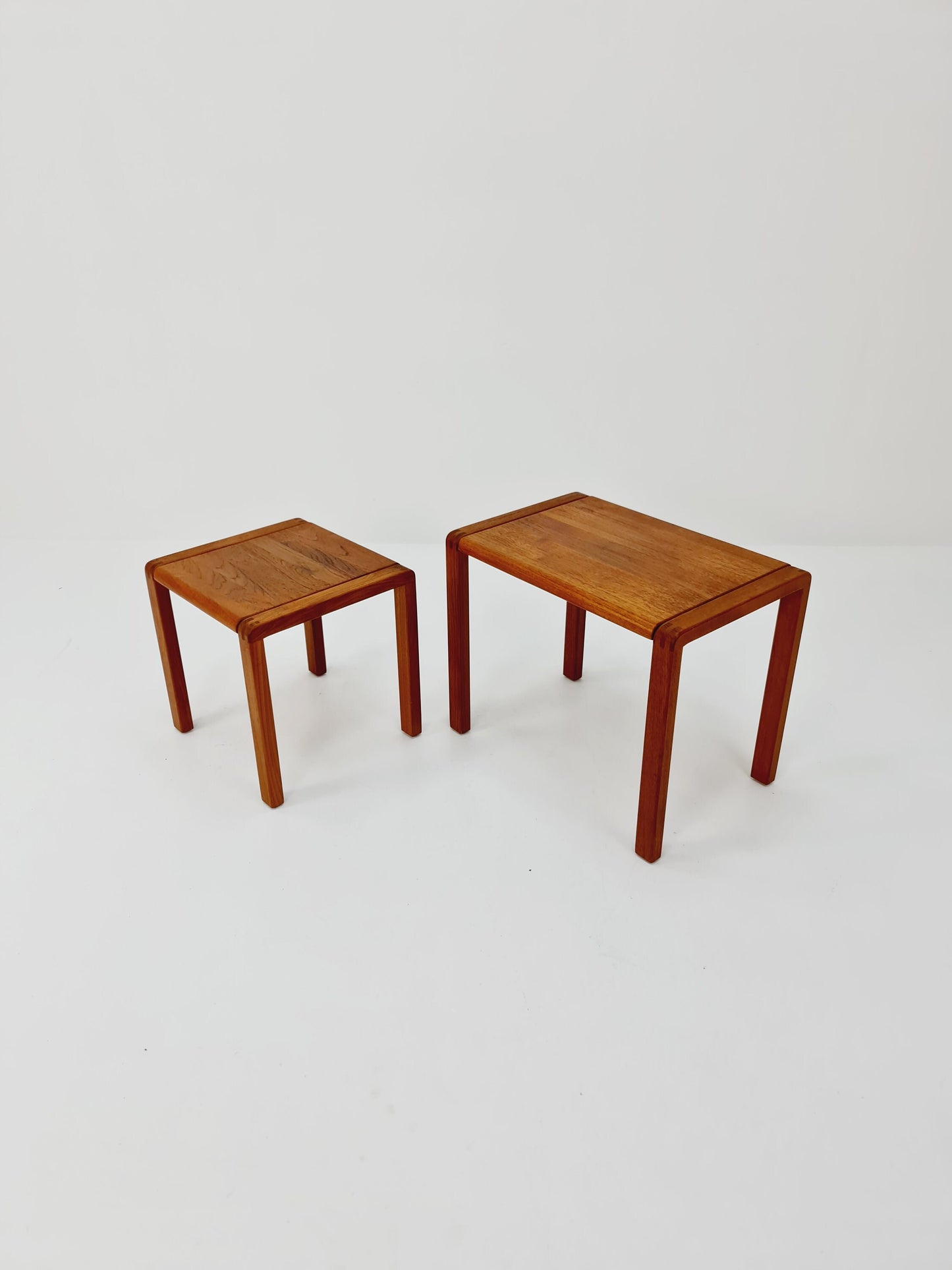 Midcentury Danish Solid teak nesting tables/ side tables by Salling stolefabriik Möbler, 1960s