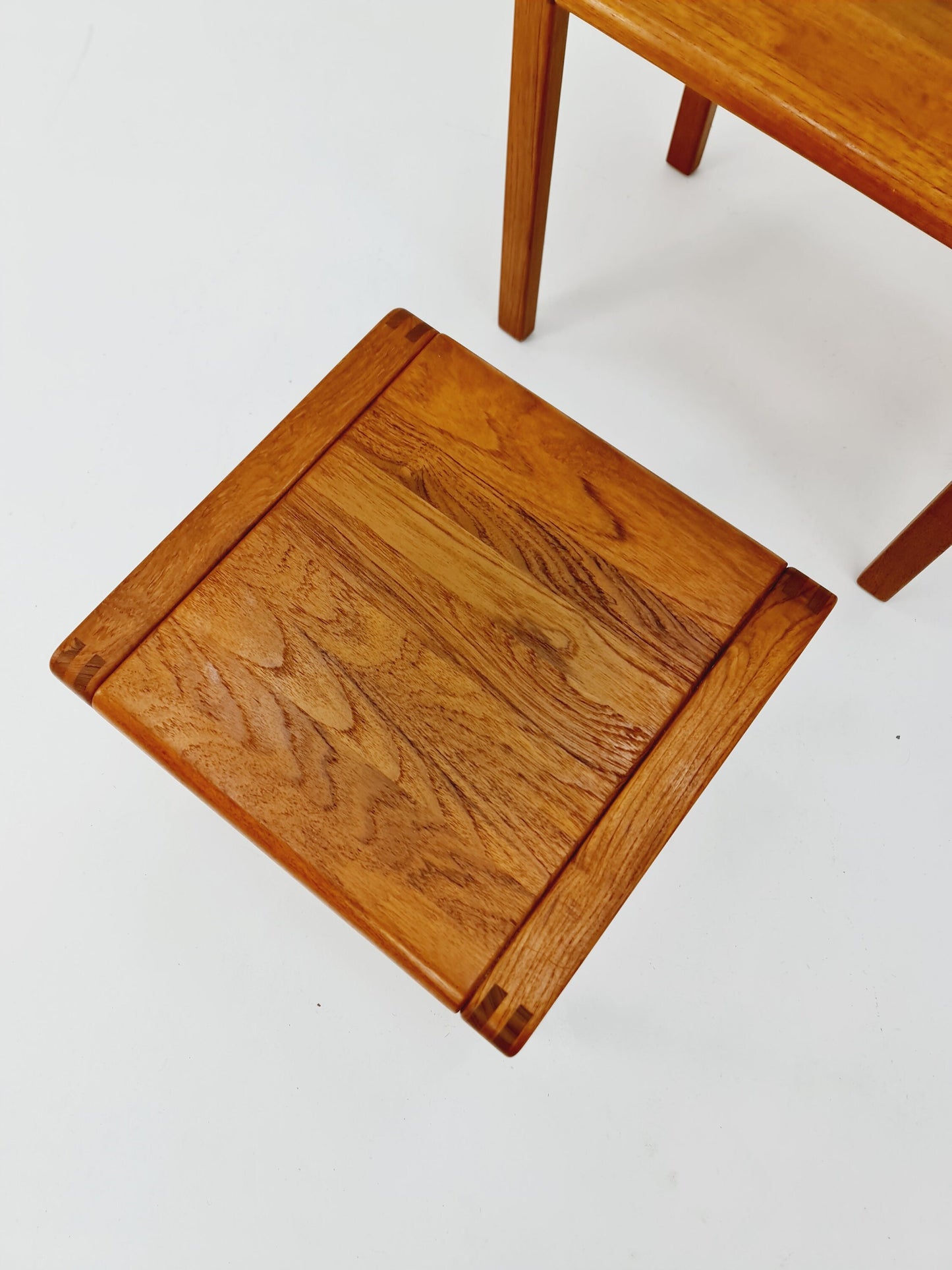 Midcentury Danish Solid teak nesting tables/ side tables by Salling stolefabriik Möbler, 1960s