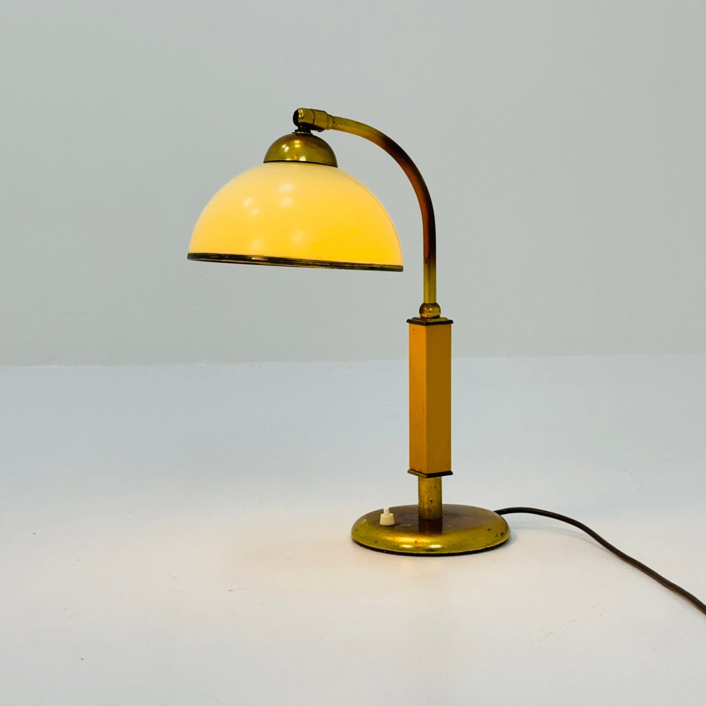 Art Deco Bakelite & Brass Table Lamp, Germany, 1960s