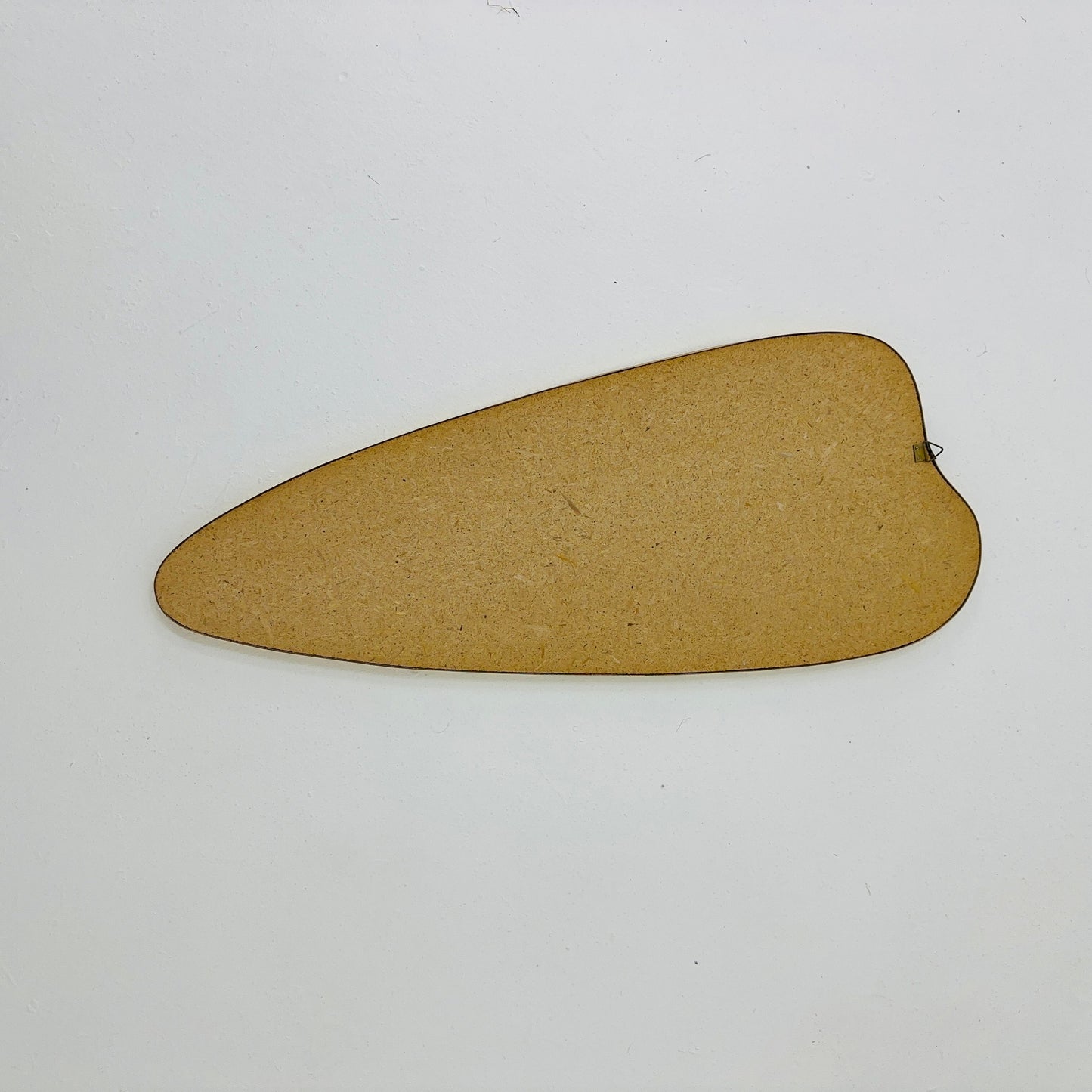 Mid Century XXL asymmetric German brass Original kidney wall mirror from the 60s