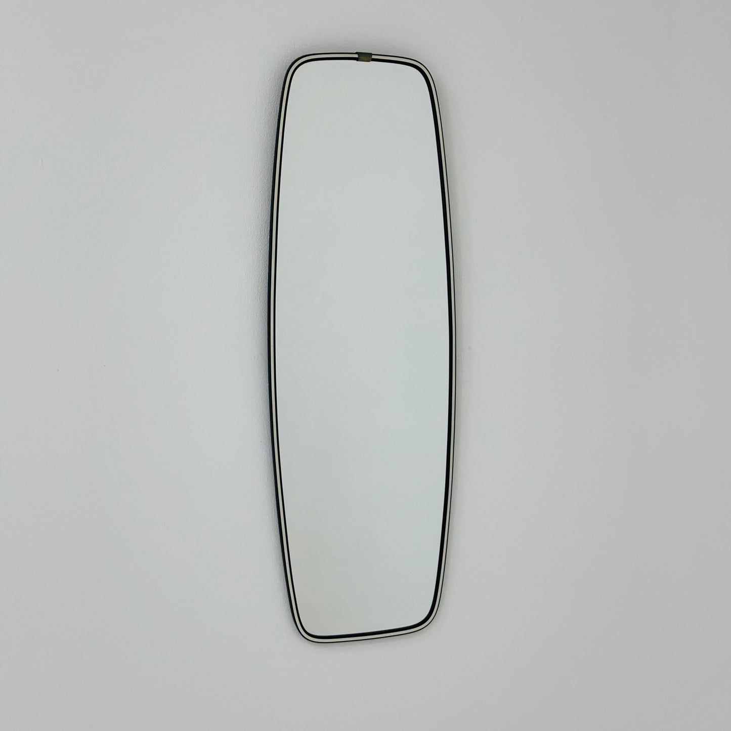 Original kidney asymmetrical vintage mirror from the 60s