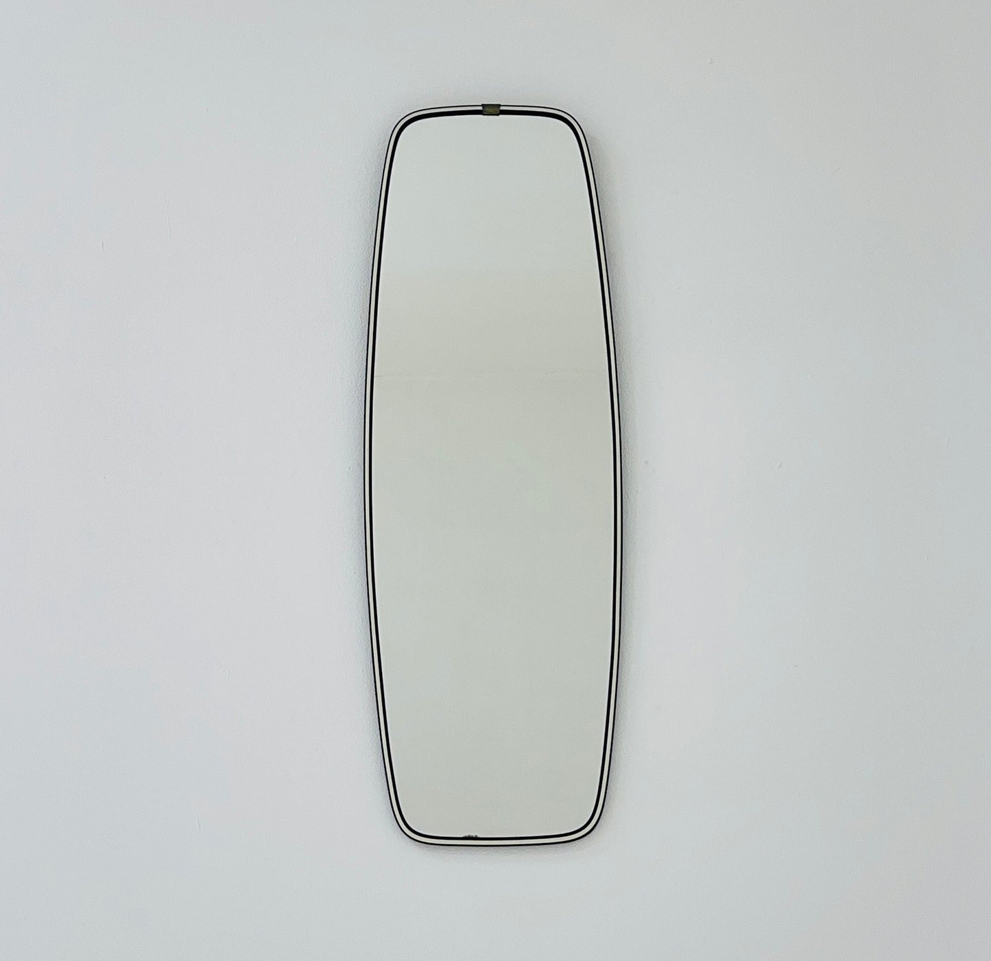 Original kidney asymmetrical vintage mirror from the 60s