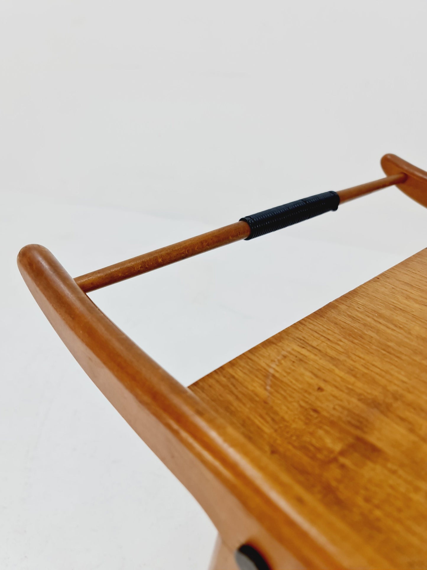 Vintage German mid century trolley bar cart in Walnut , 1960s