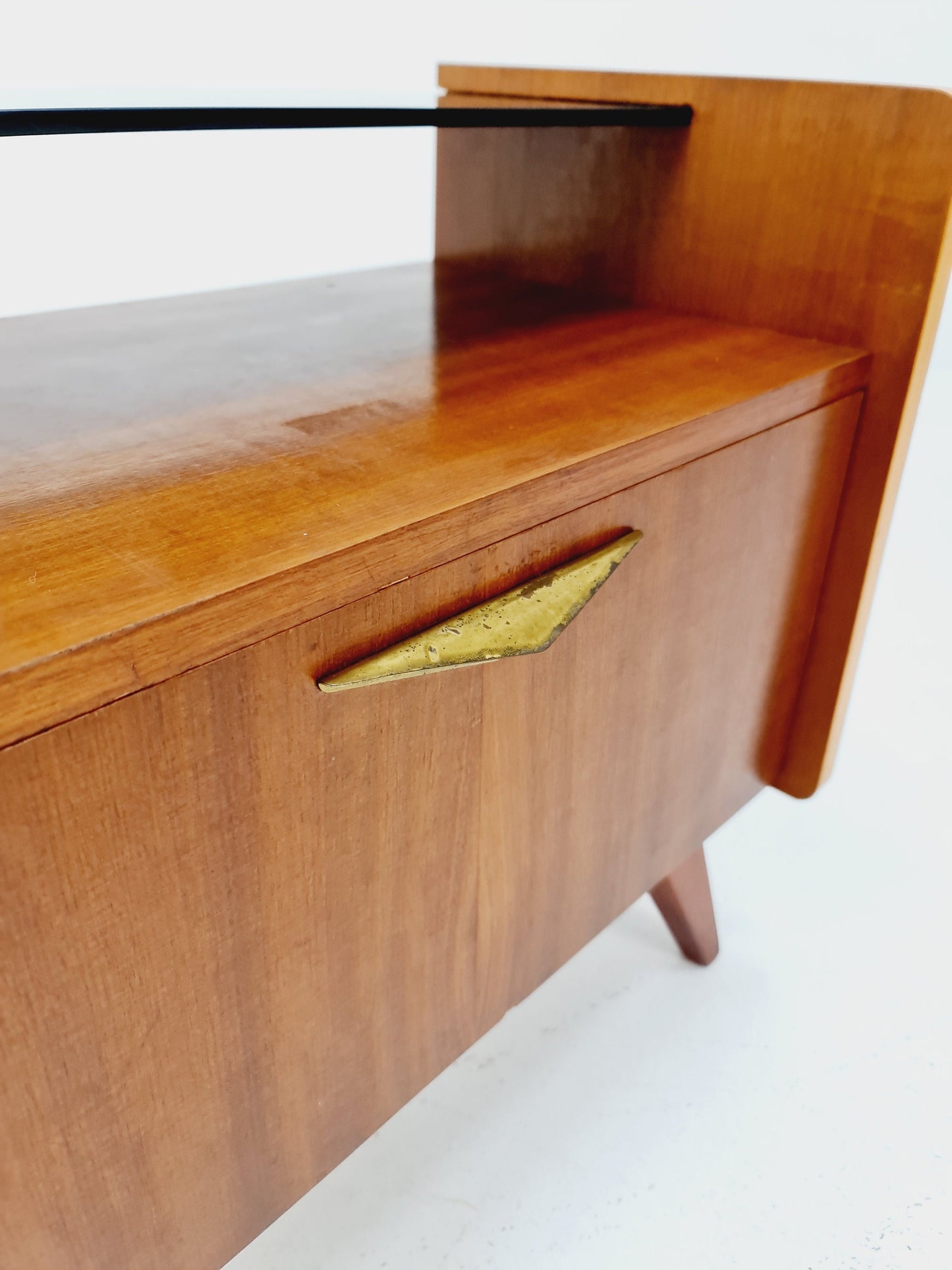 German Mid century beech nightstands/ bedside tables BY WK Möbel , 1960s
